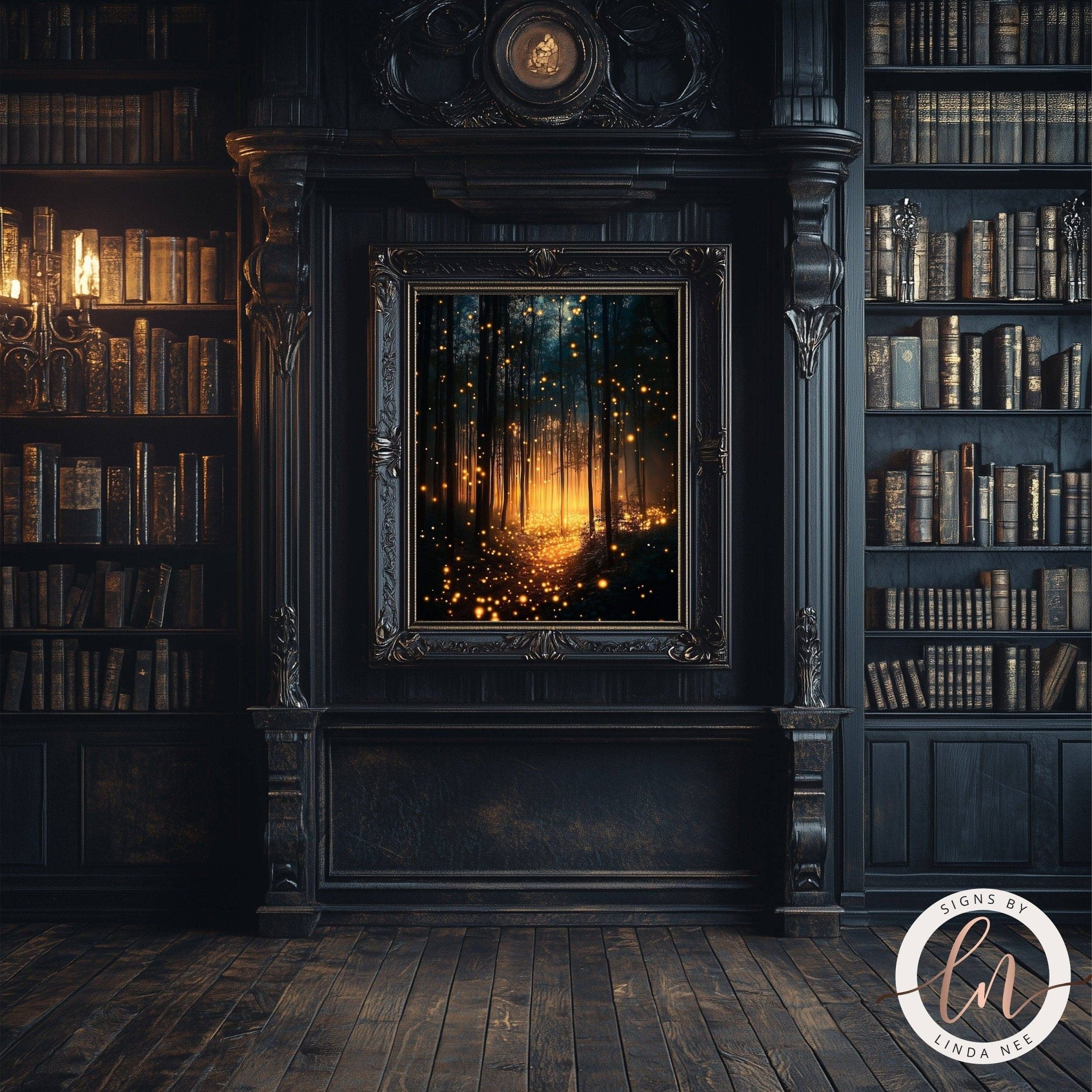 Firefly Magical Forest Wall Art - Metal or Paper