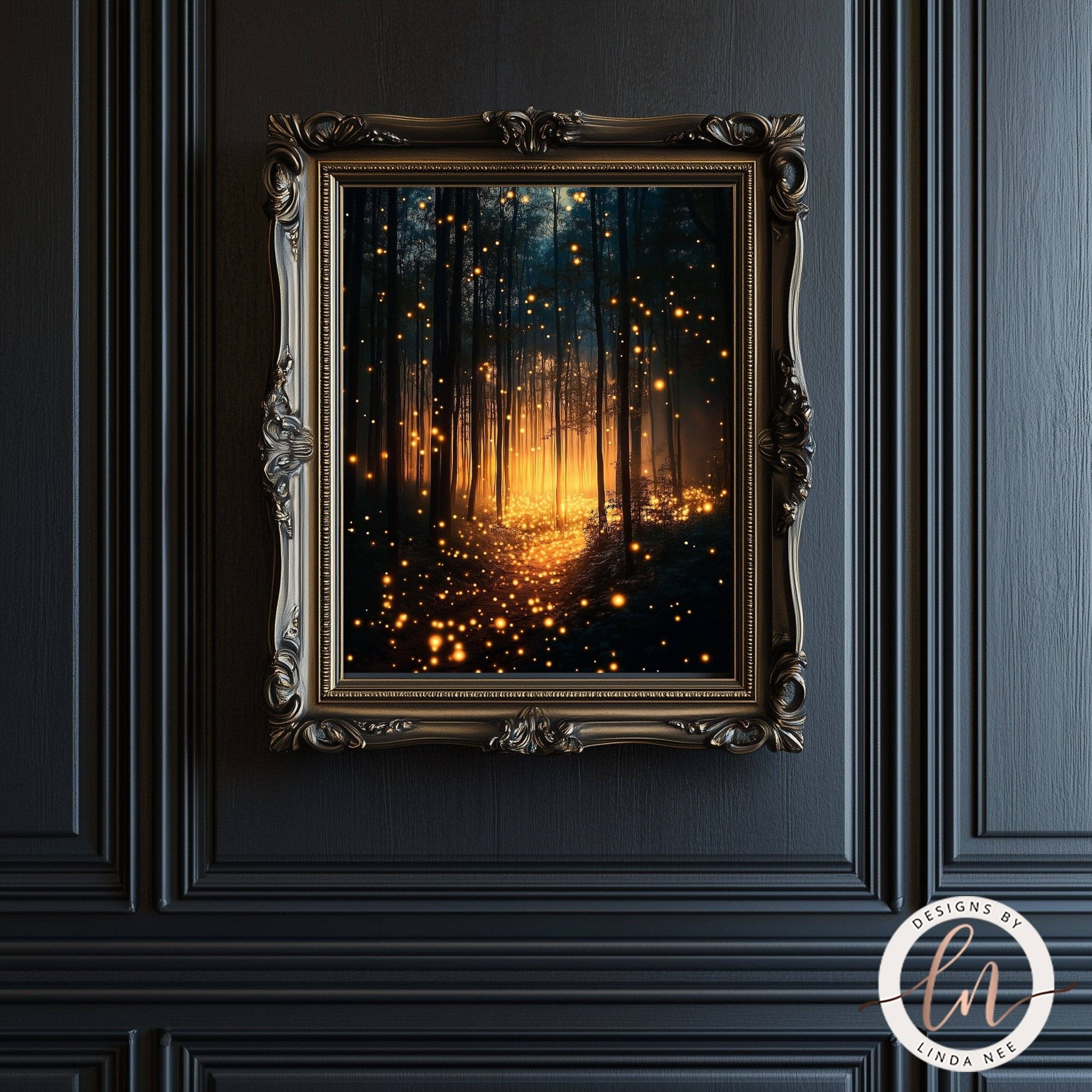 Firefly Magical Forest Wall Art - Metal or Paper
