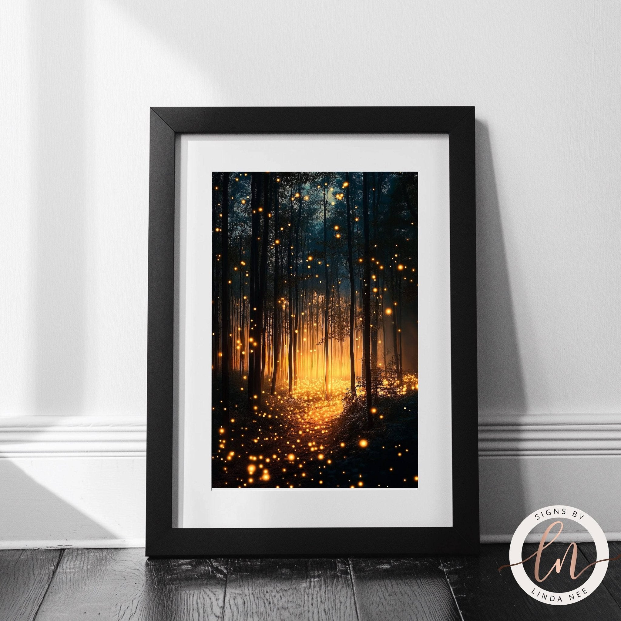 Firefly Magical Forest Wall Art - Metal or Paper