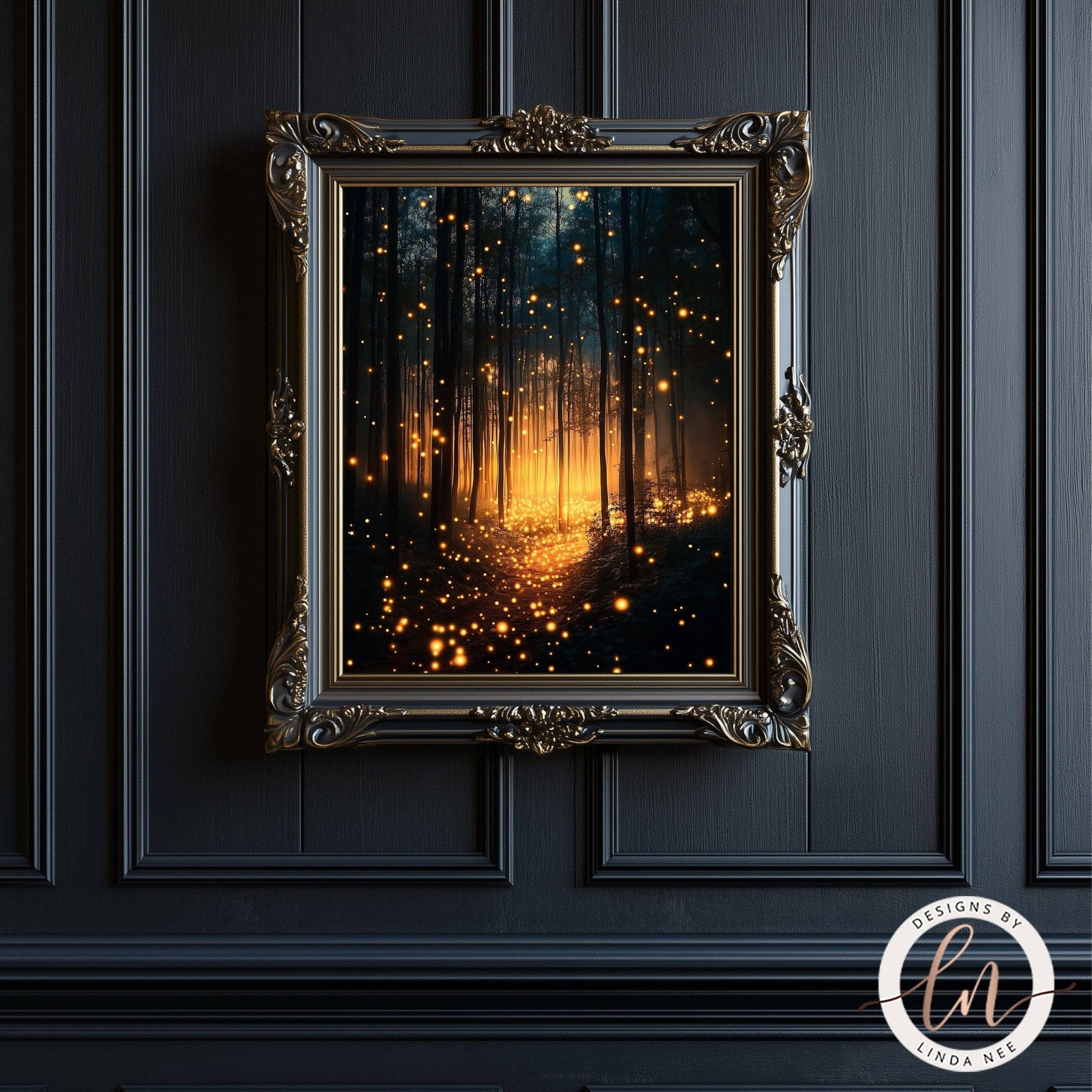 Firefly Magical Forest Wall Art - Metal or Paper