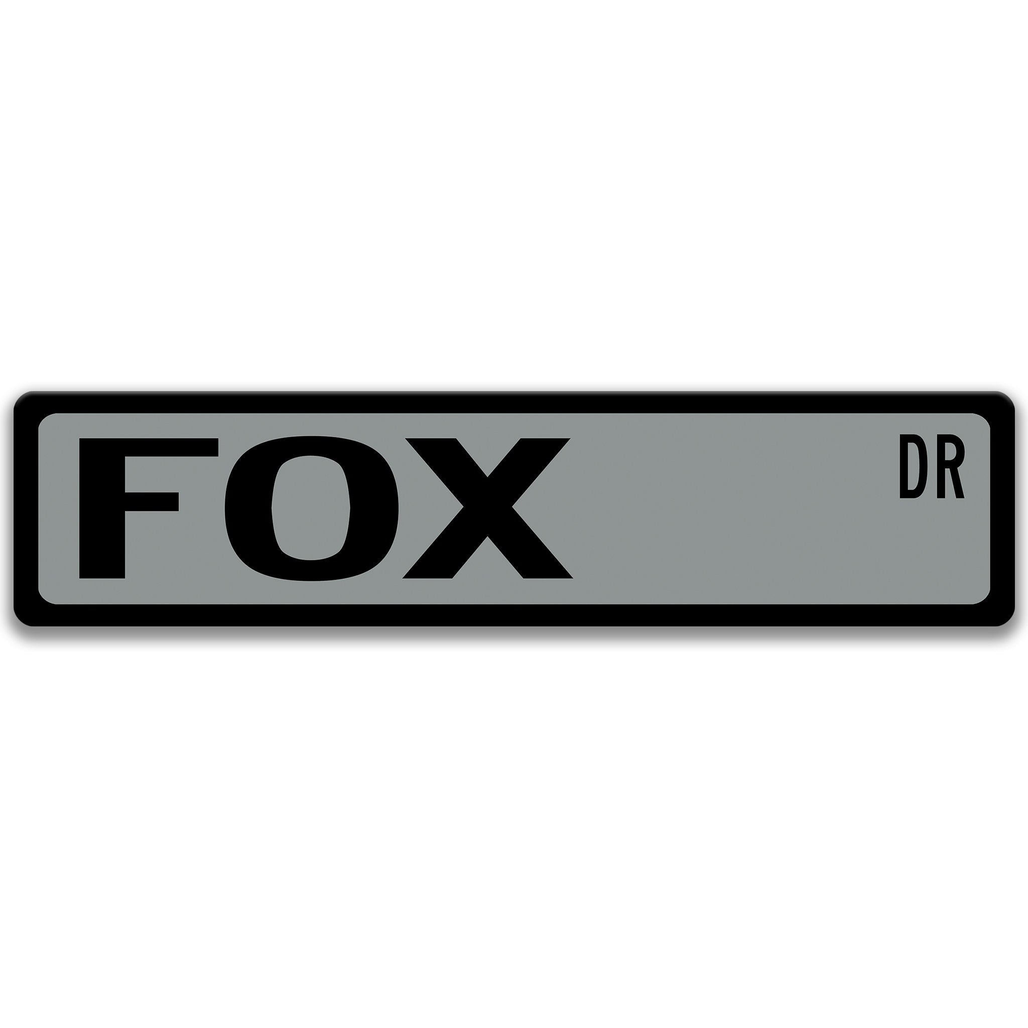 Fox Metal Street Sign