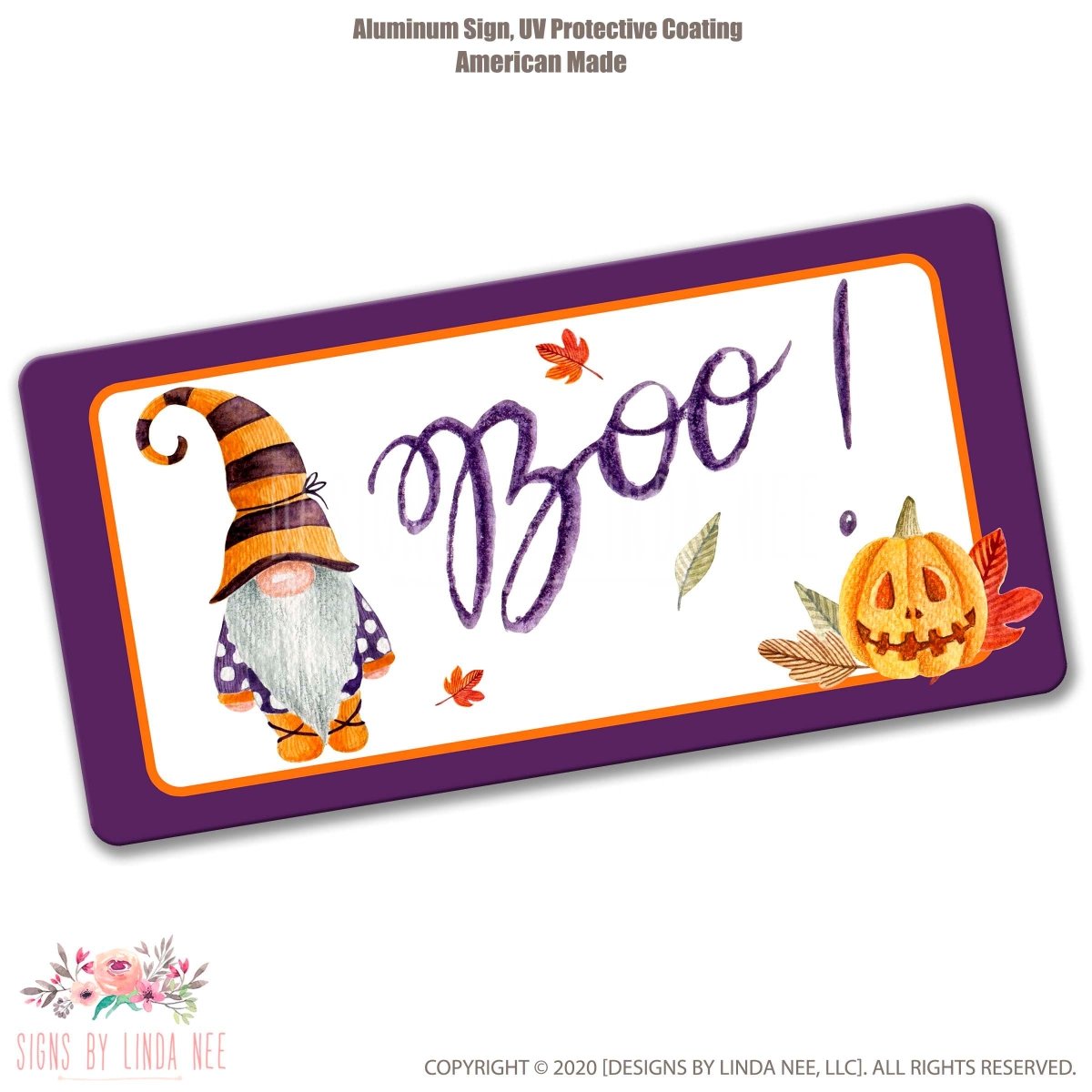 Gnome Fall Wreath Sign