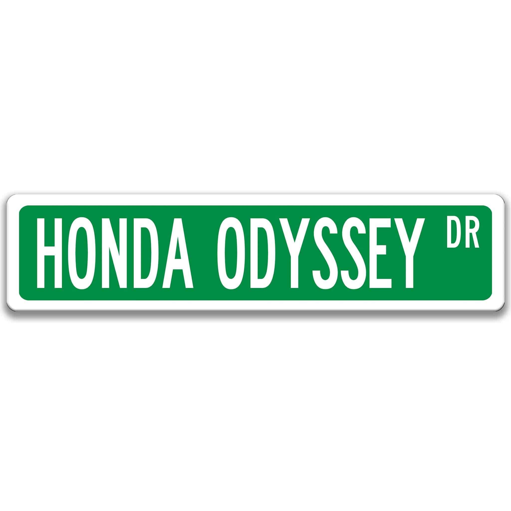 Honda Odyssey Metal Street Sign