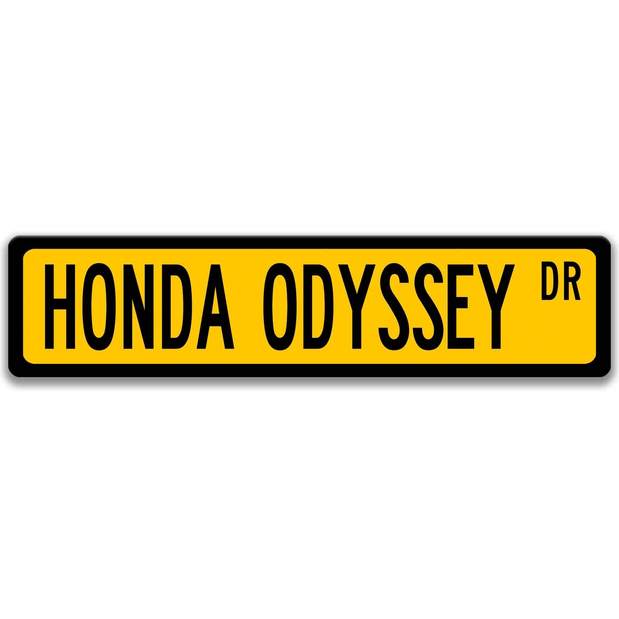 Honda Odyssey Metal Street Sign