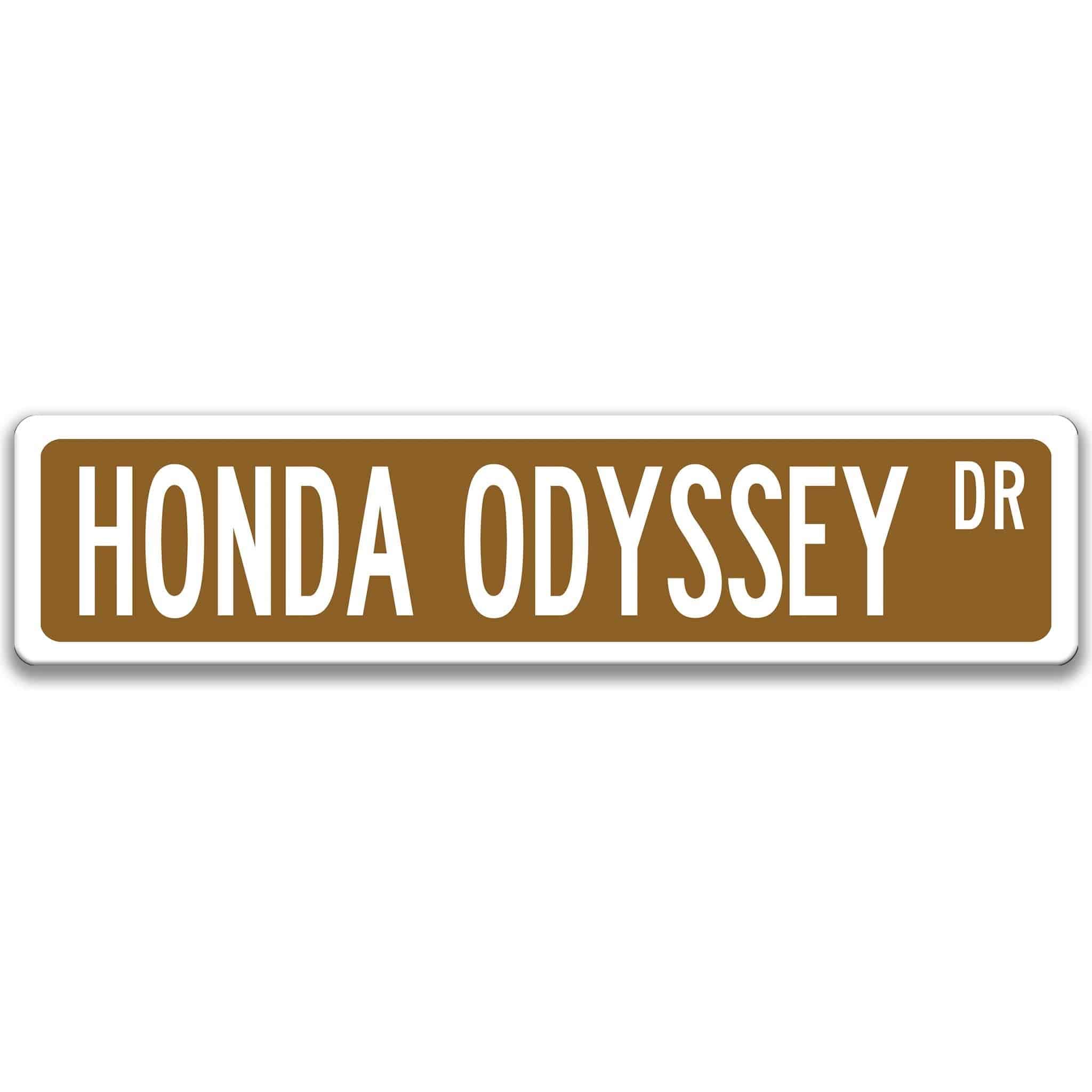 Honda Odyssey Metal Street Sign