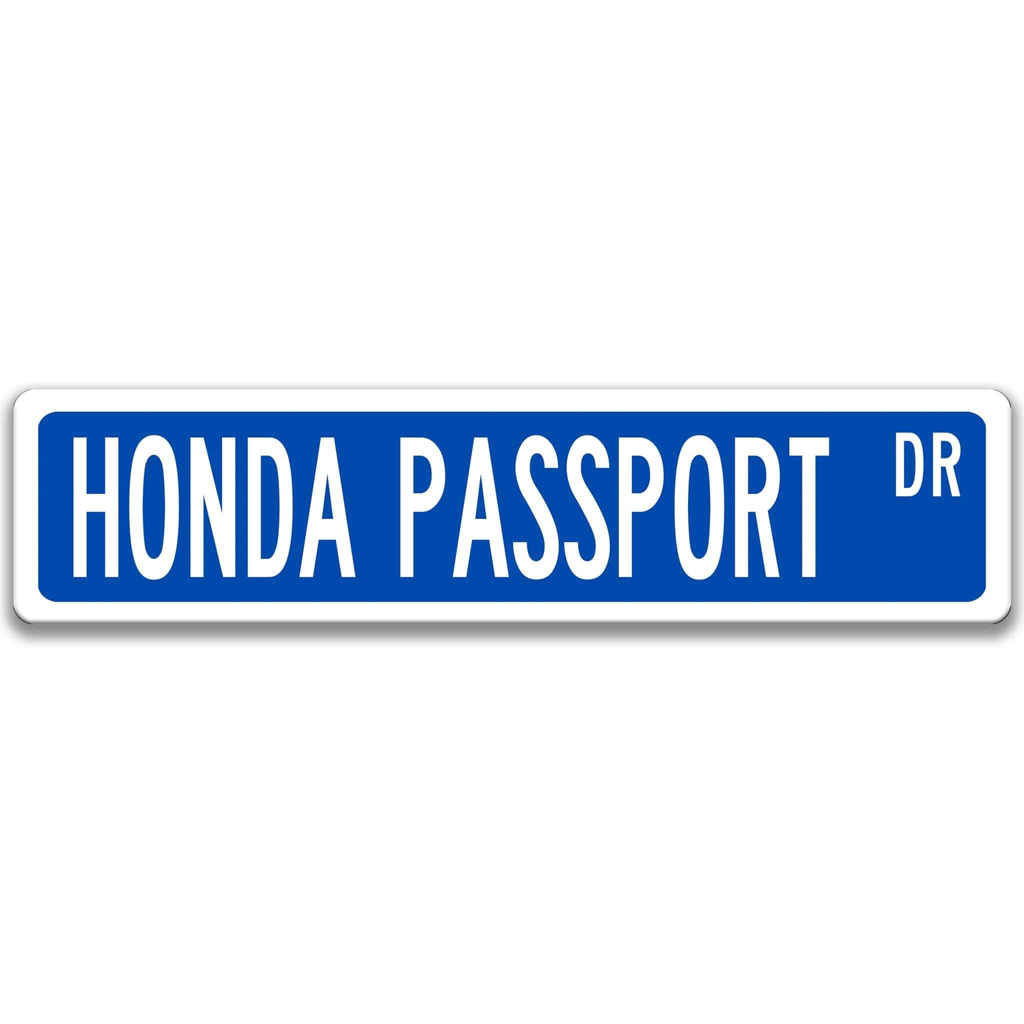 Honda Passport Metal Street Sign
