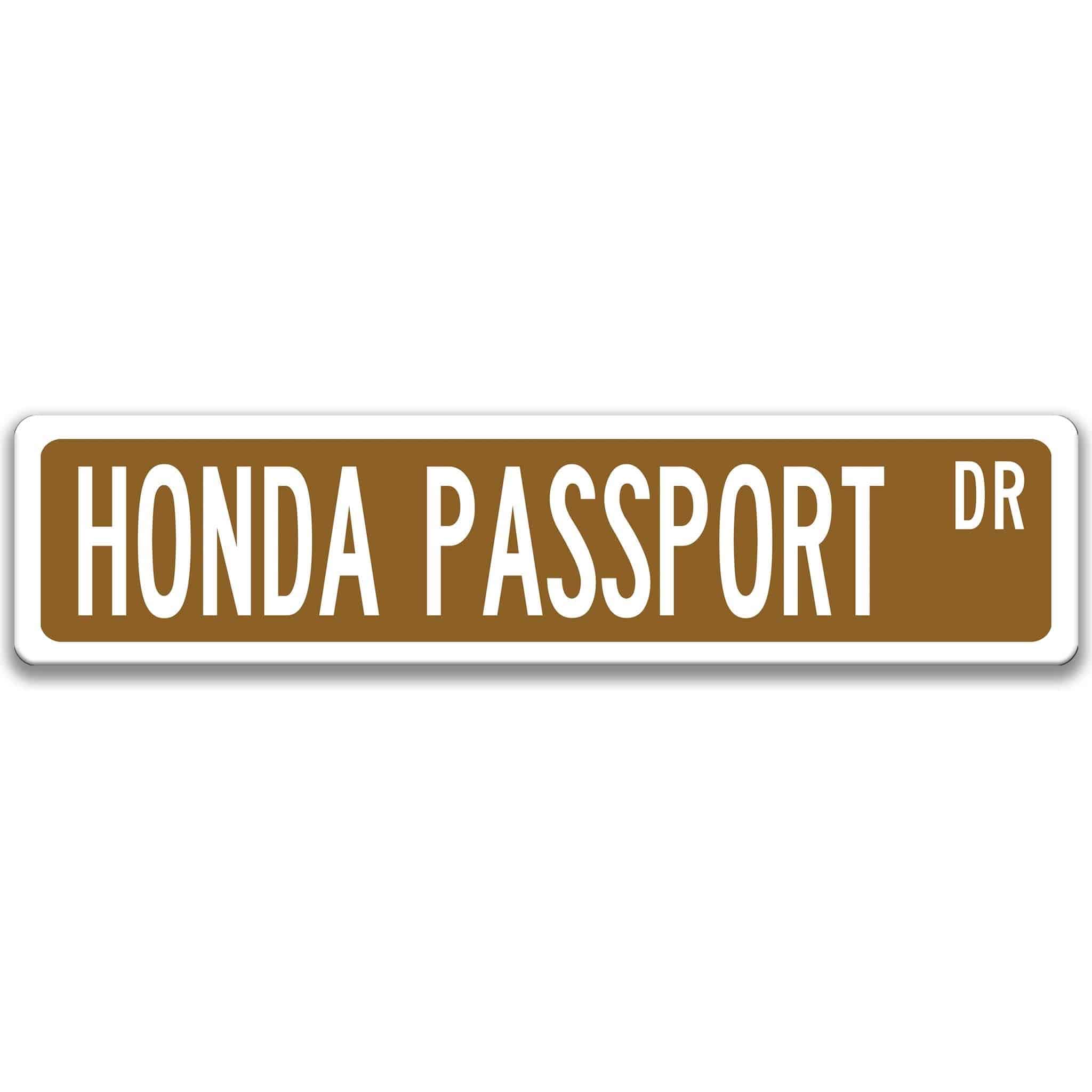 Honda Passport Metal Street Sign