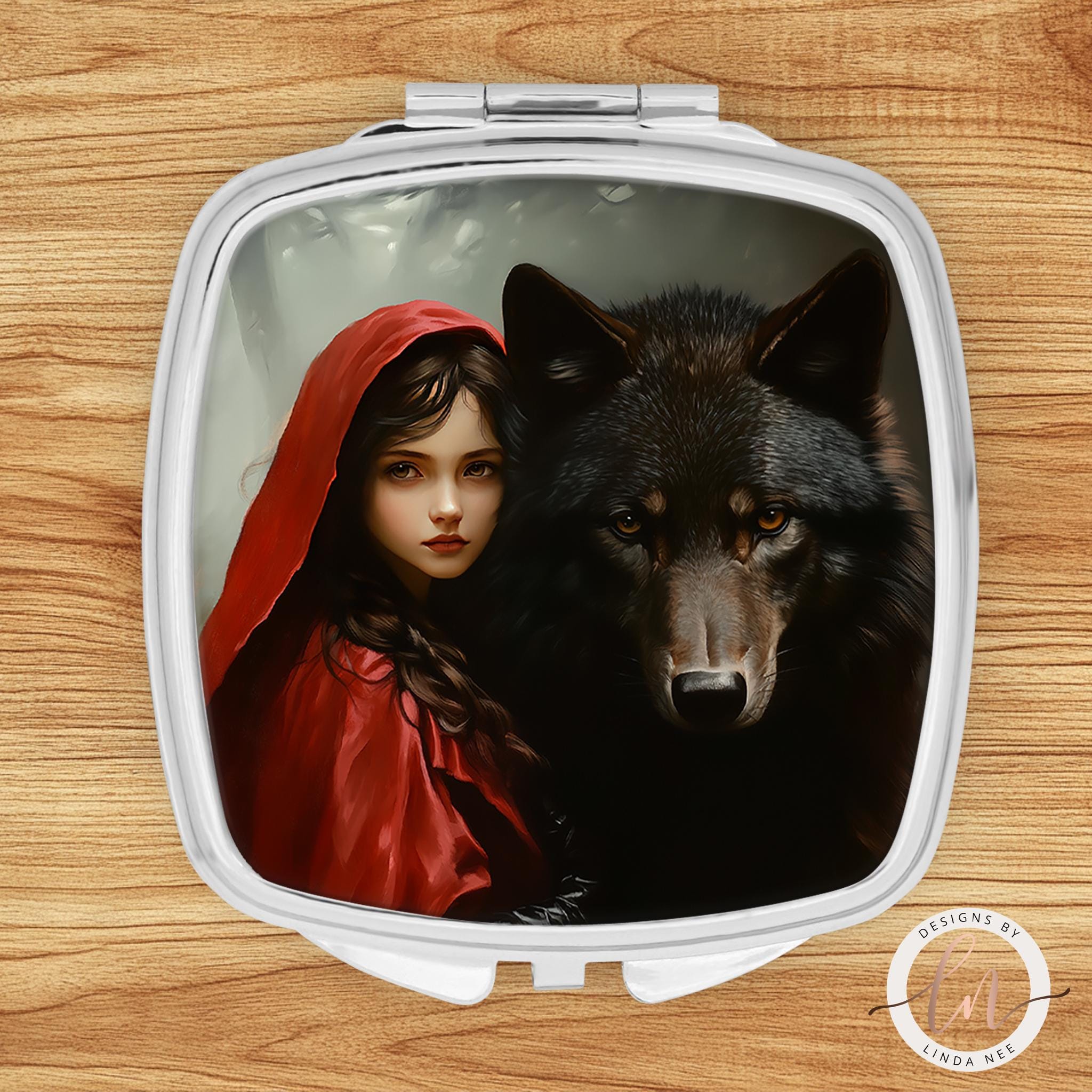 Little Red Riding Hood Compact Mirror - Gothic Gift