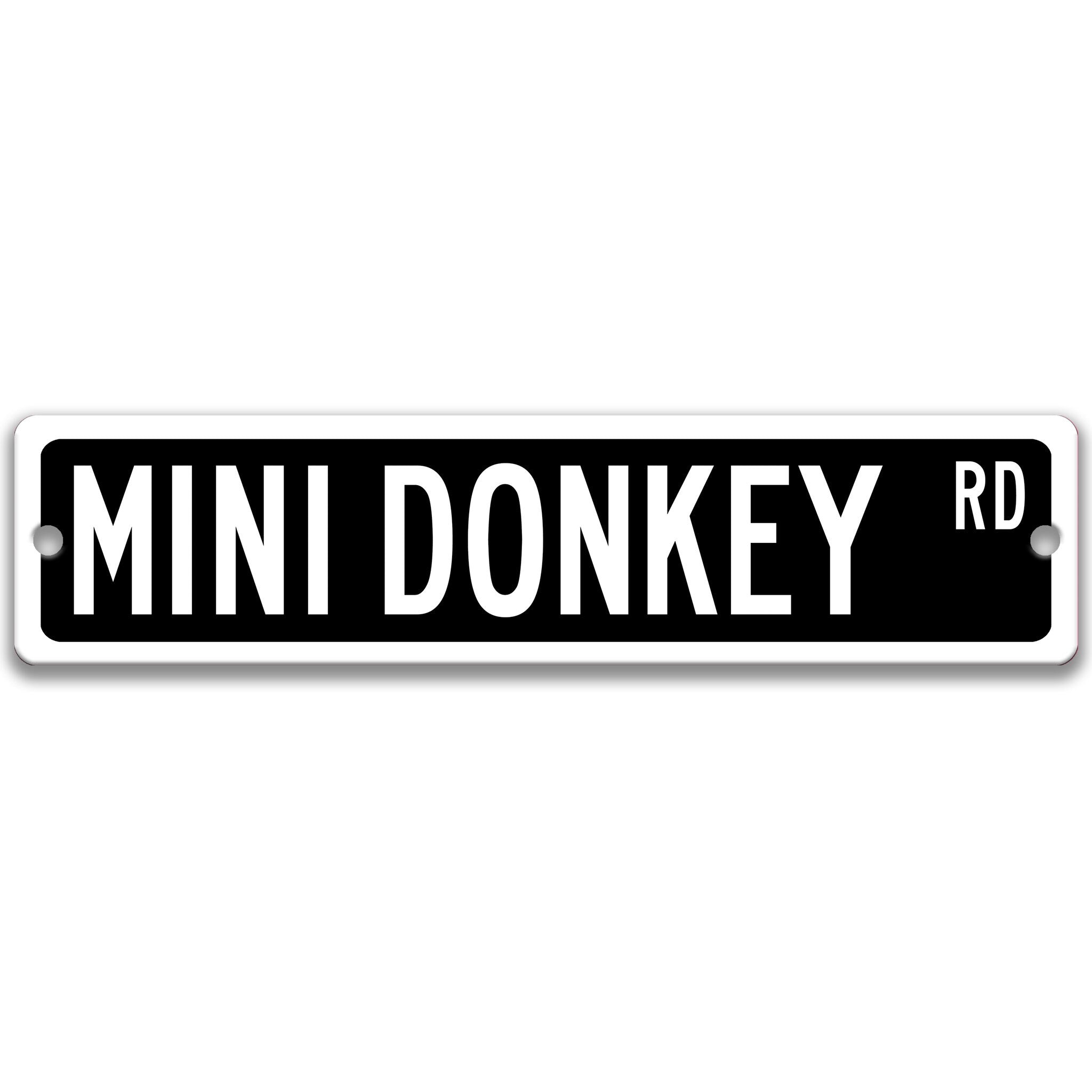 Mini Donkey Metal Street Sign