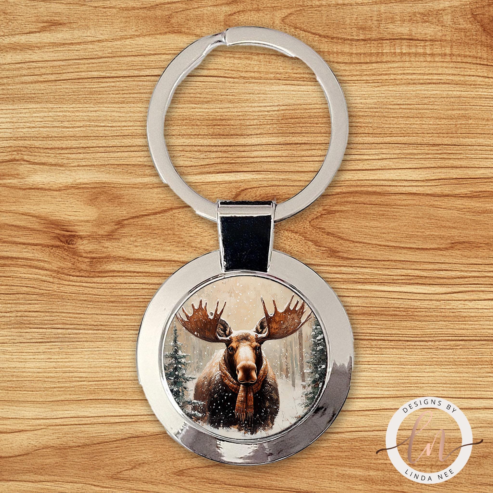 Moose Necklace - Forest Animal Pendant Winter Jewelryanimal lover gifts