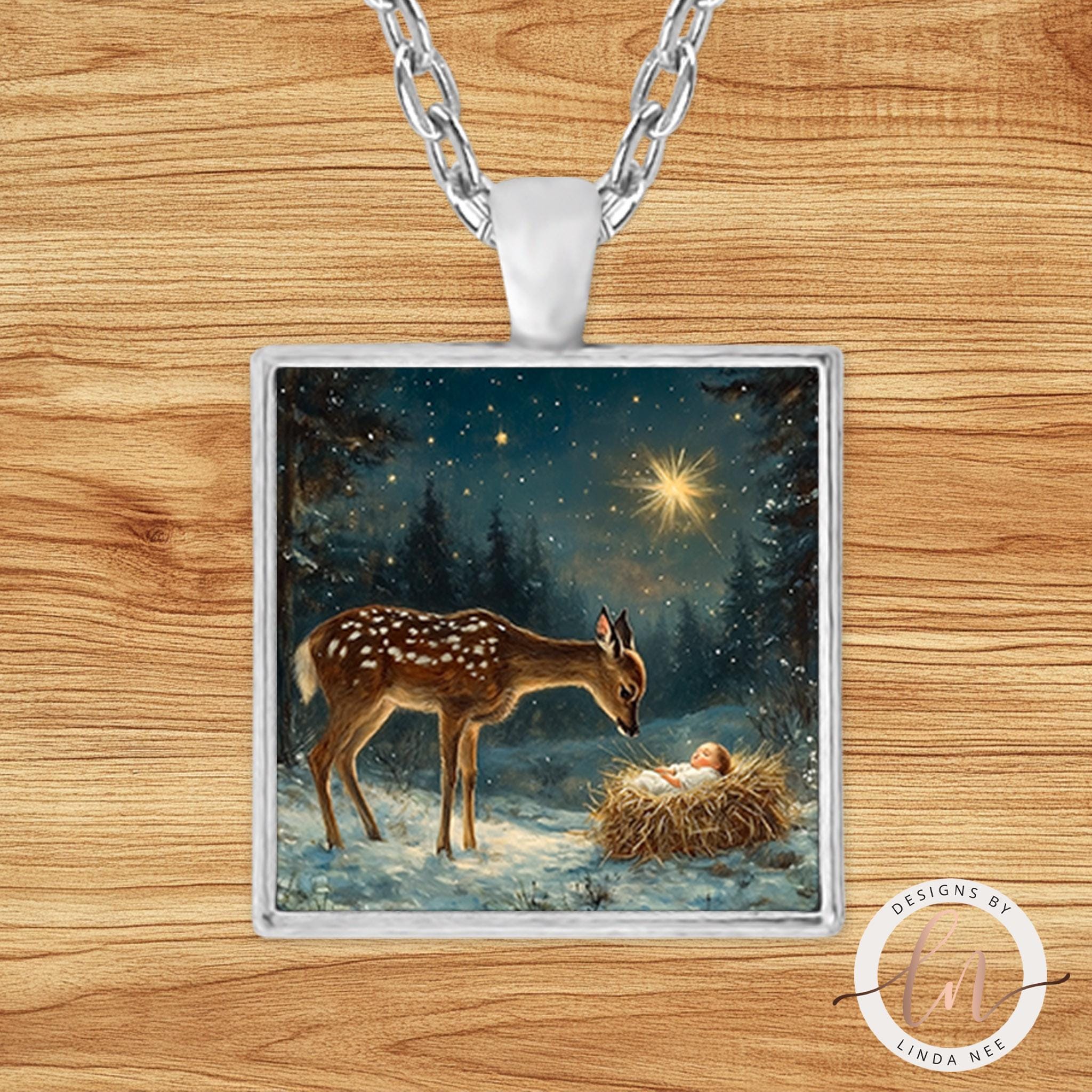 Nativity Necklace - Baby Jesus Holy Family Christmas Giftgifts