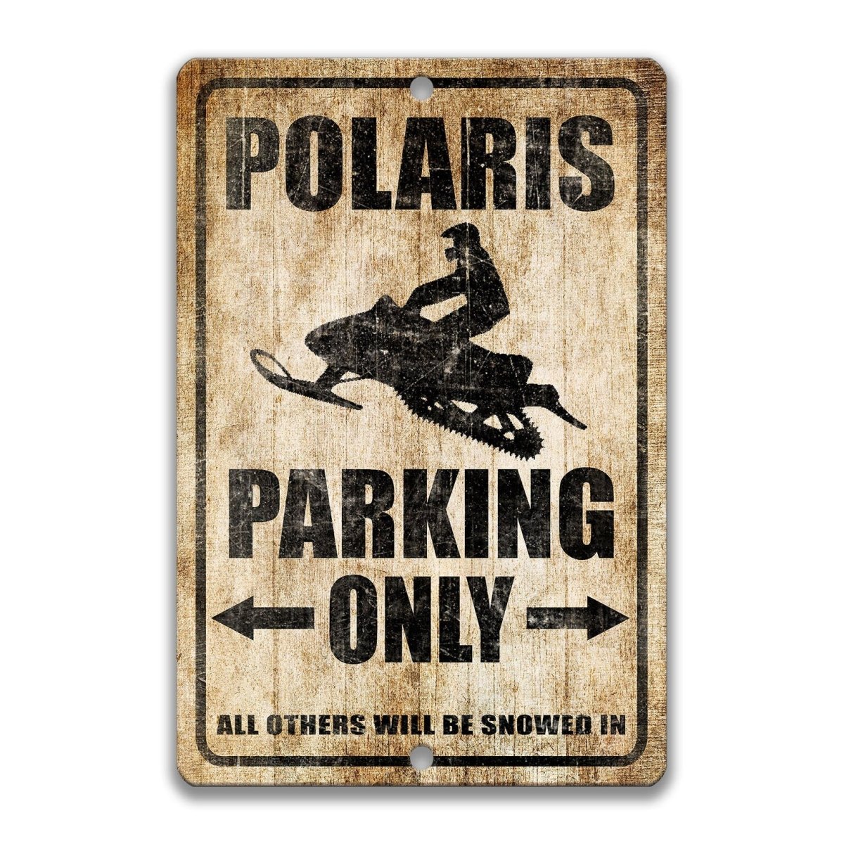 Polaris Snowmobile Parking Sign