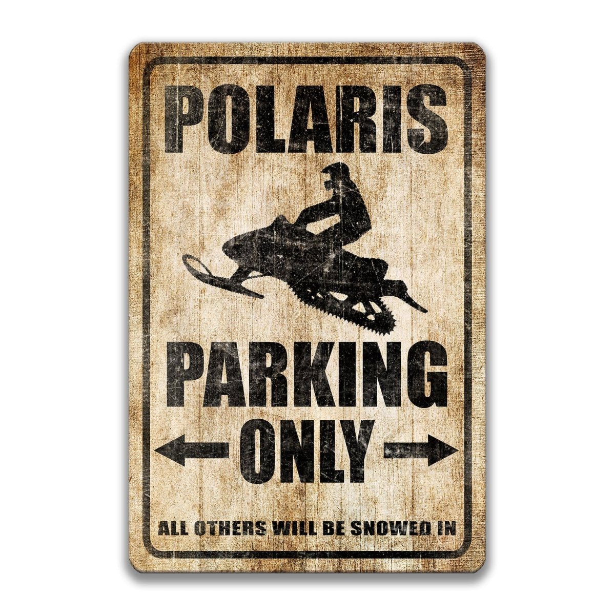 Polaris Snowmobile Parking Sign