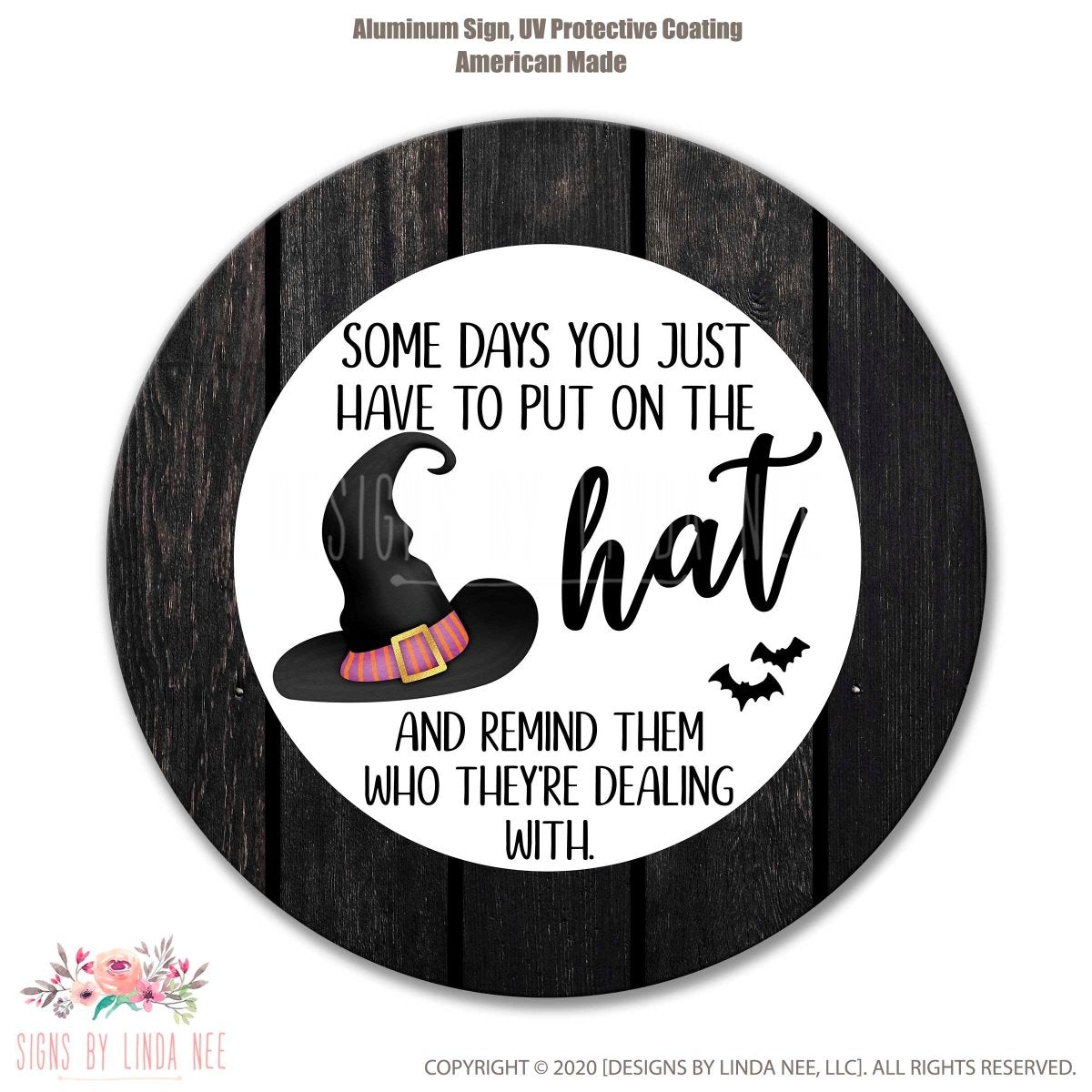 Rustic Witch Wreath Sign