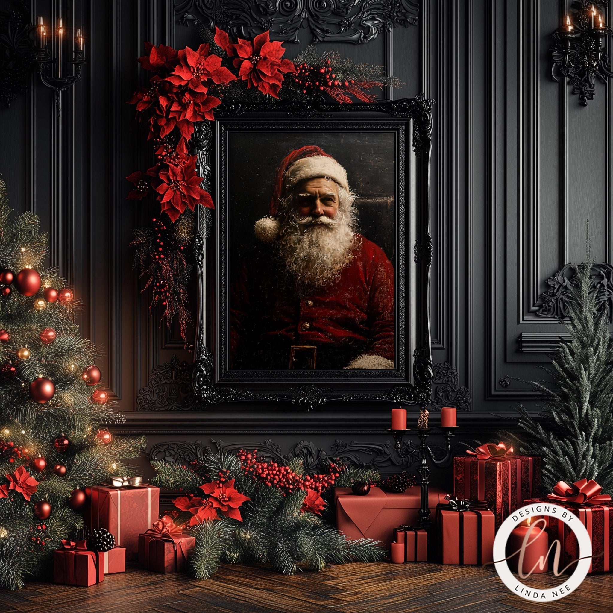 Santa Claus Art Print - Metal & Fine Art for Holiday Decor