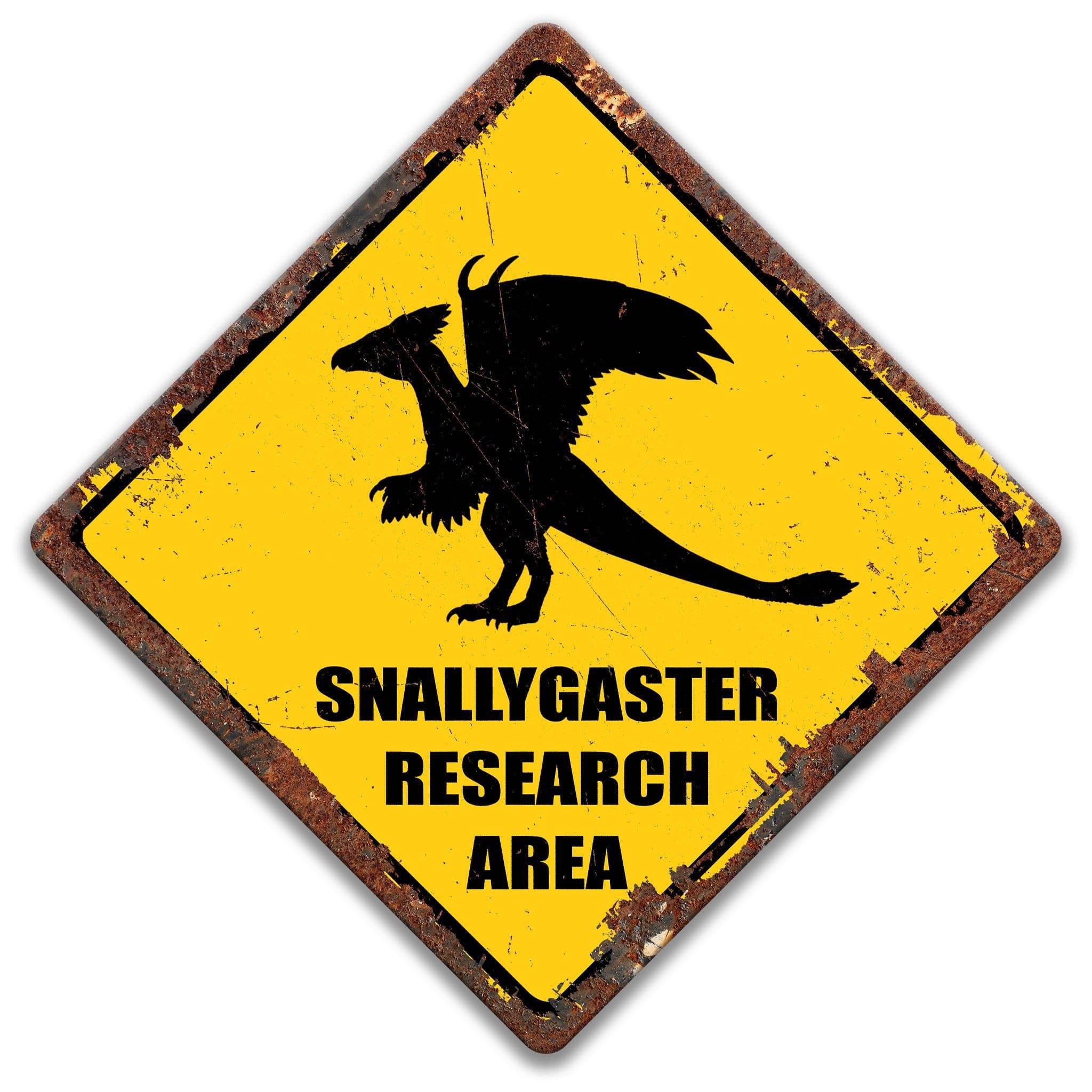 Snallygaster Research Area Sign