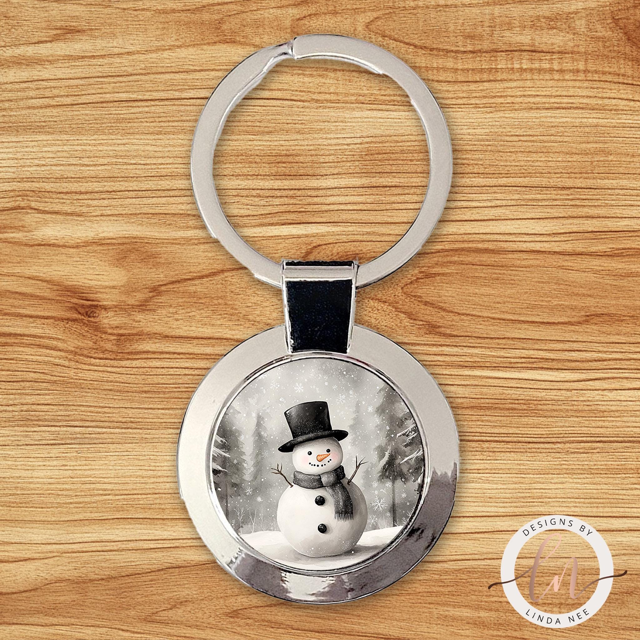 Snowman Pendant Necklace - Christmas Jewelry Gift