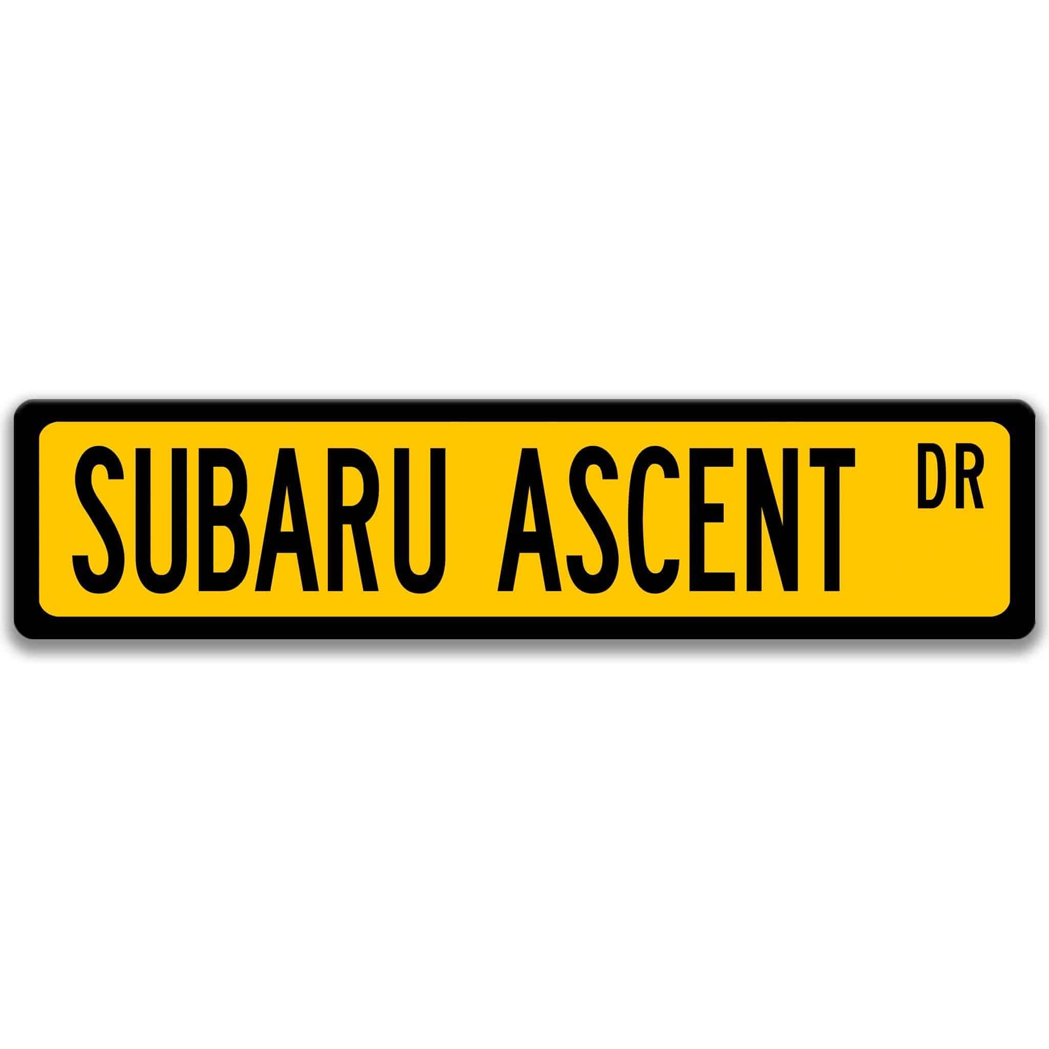 Subaru Ascent Street Sign