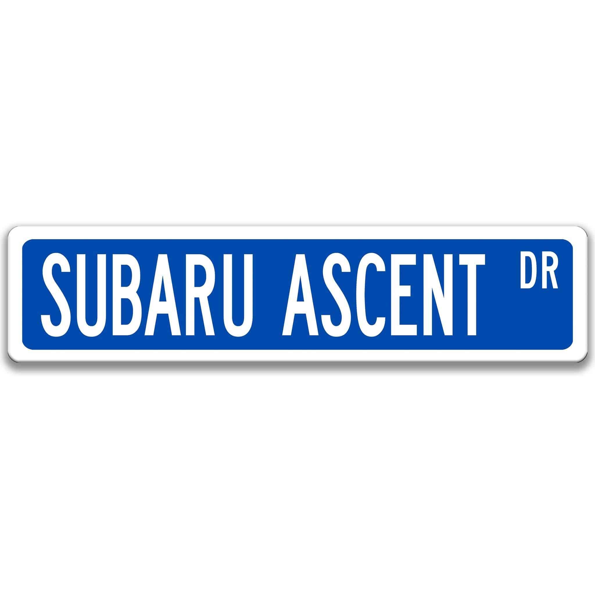 Subaru Ascent Street Sign