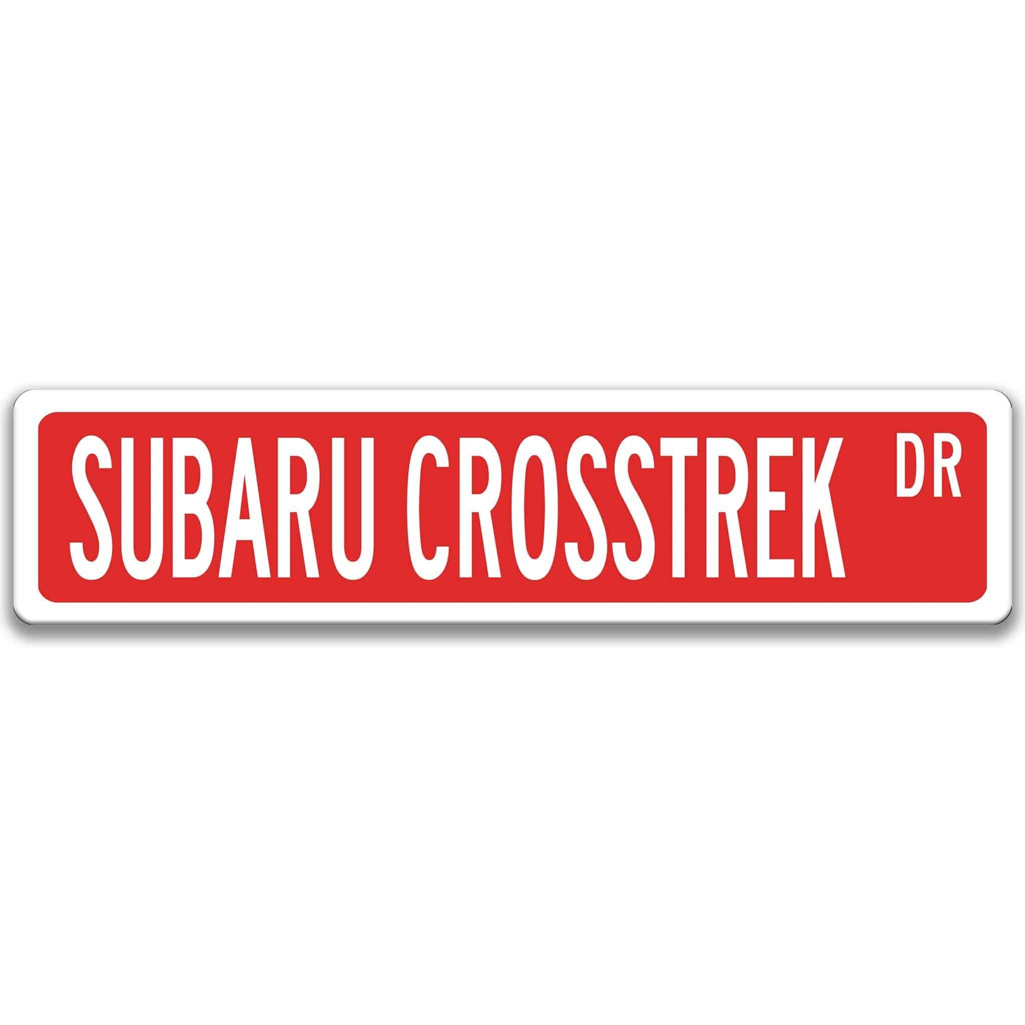 Subaru Crosstrek Metal Street Sign