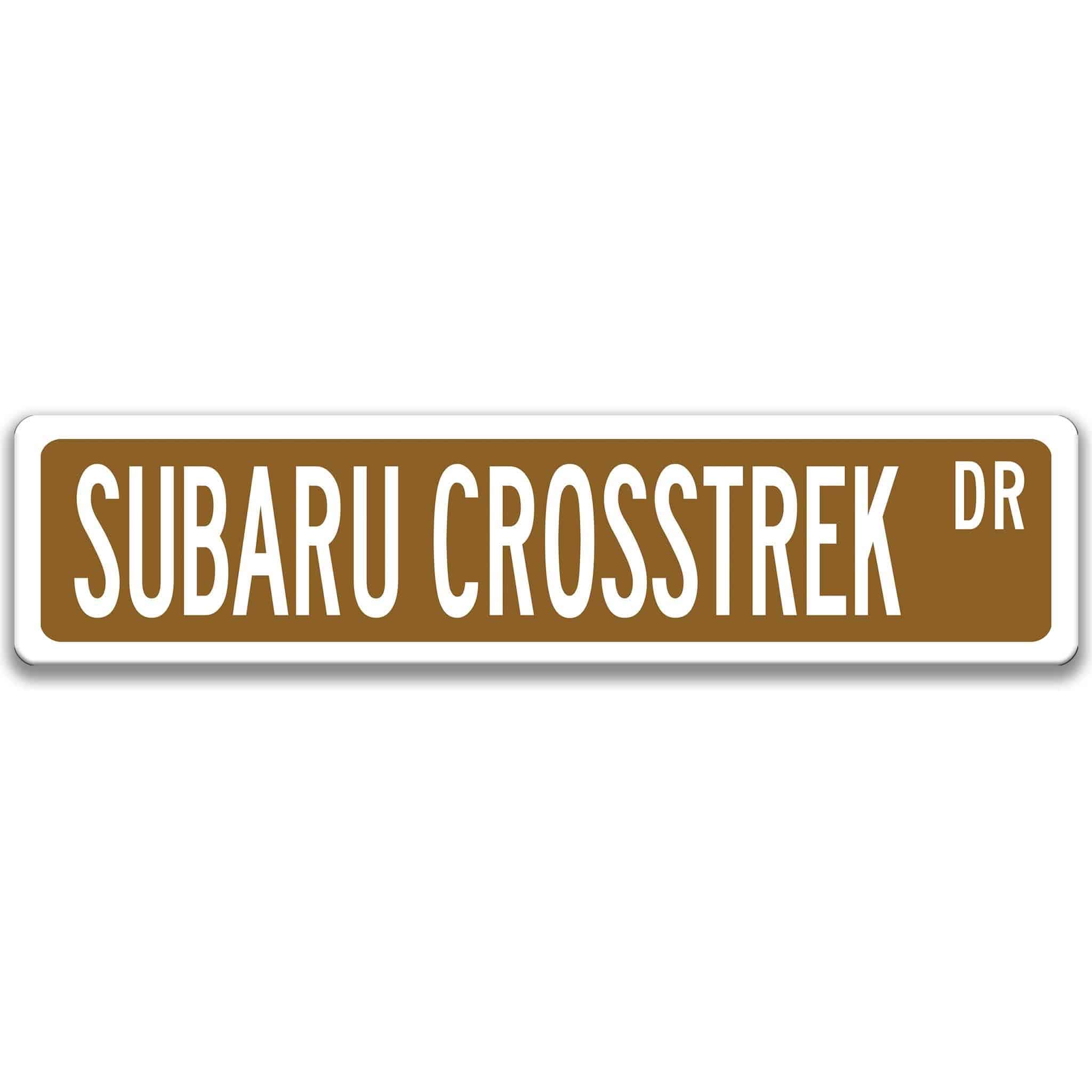 Subaru Crosstrek Metal Street Sign