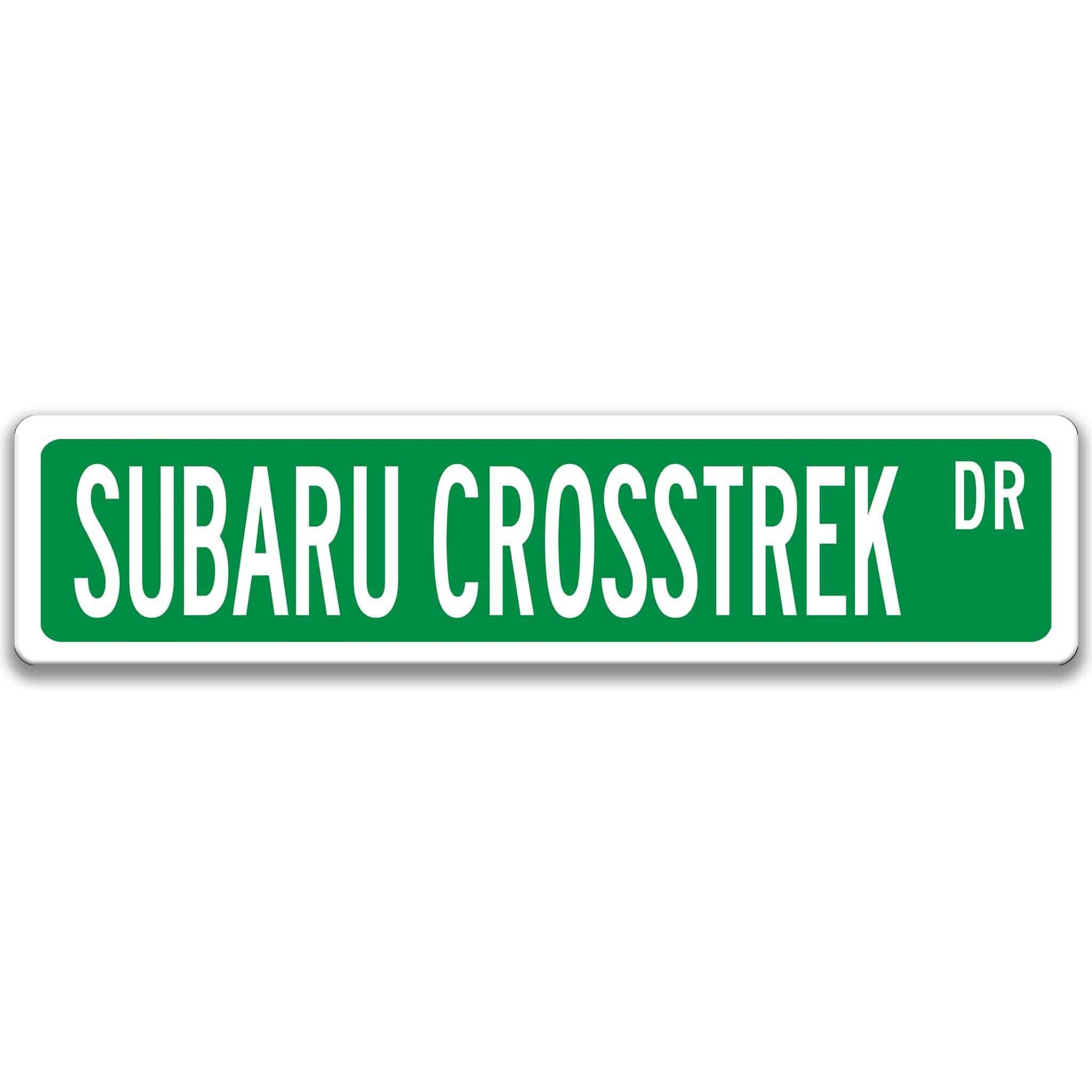Subaru Crosstrek Metal Street Sign