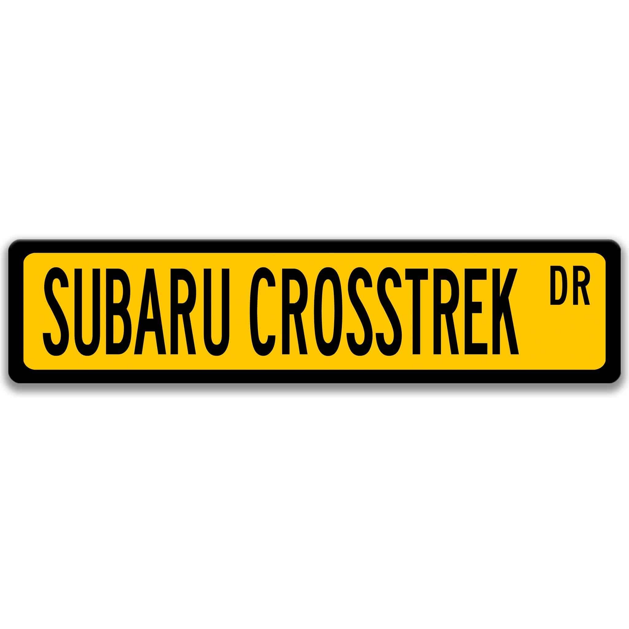 Subaru Crosstrek Metal Street Sign