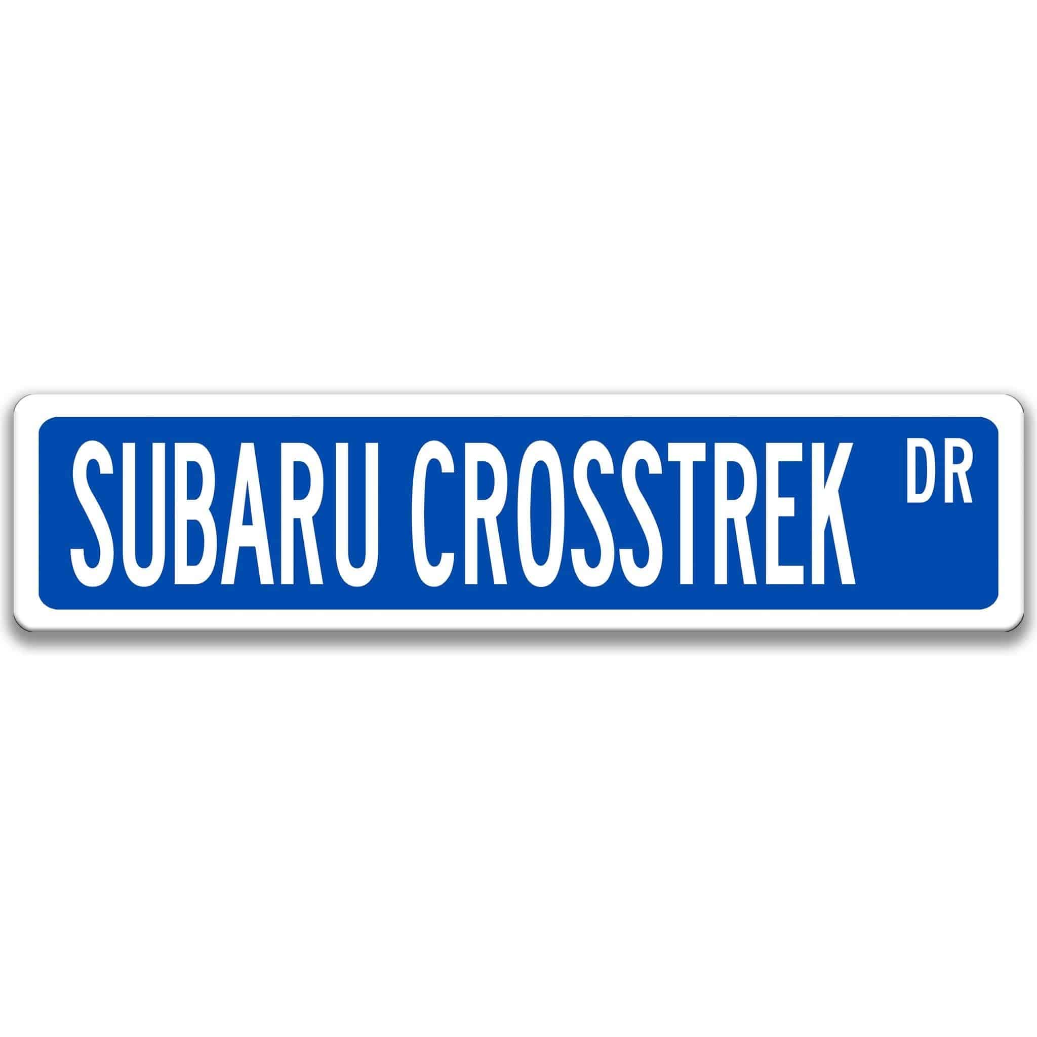 Subaru Crosstrek Metal Street Sign