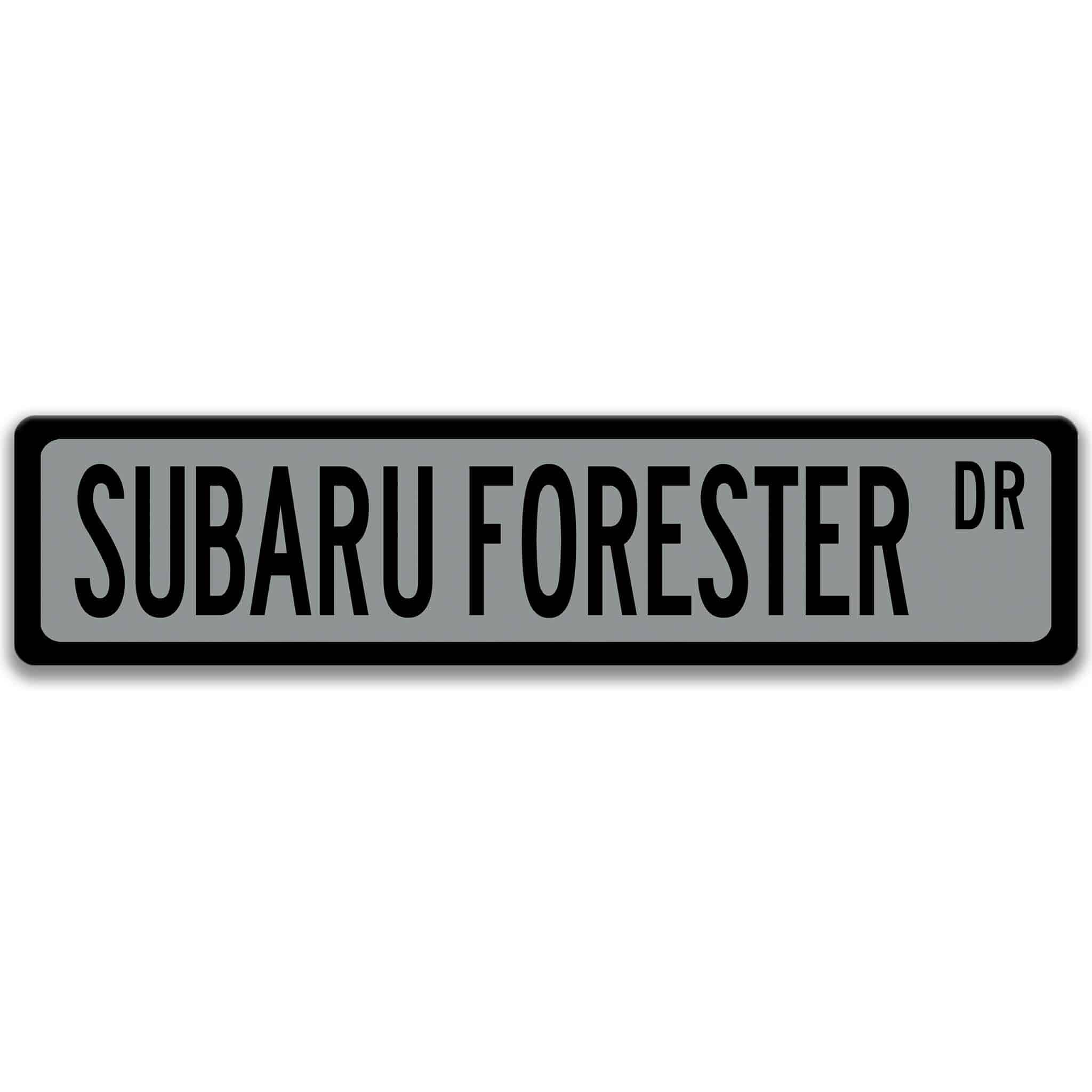 Subaru Forester Metal Street Sign