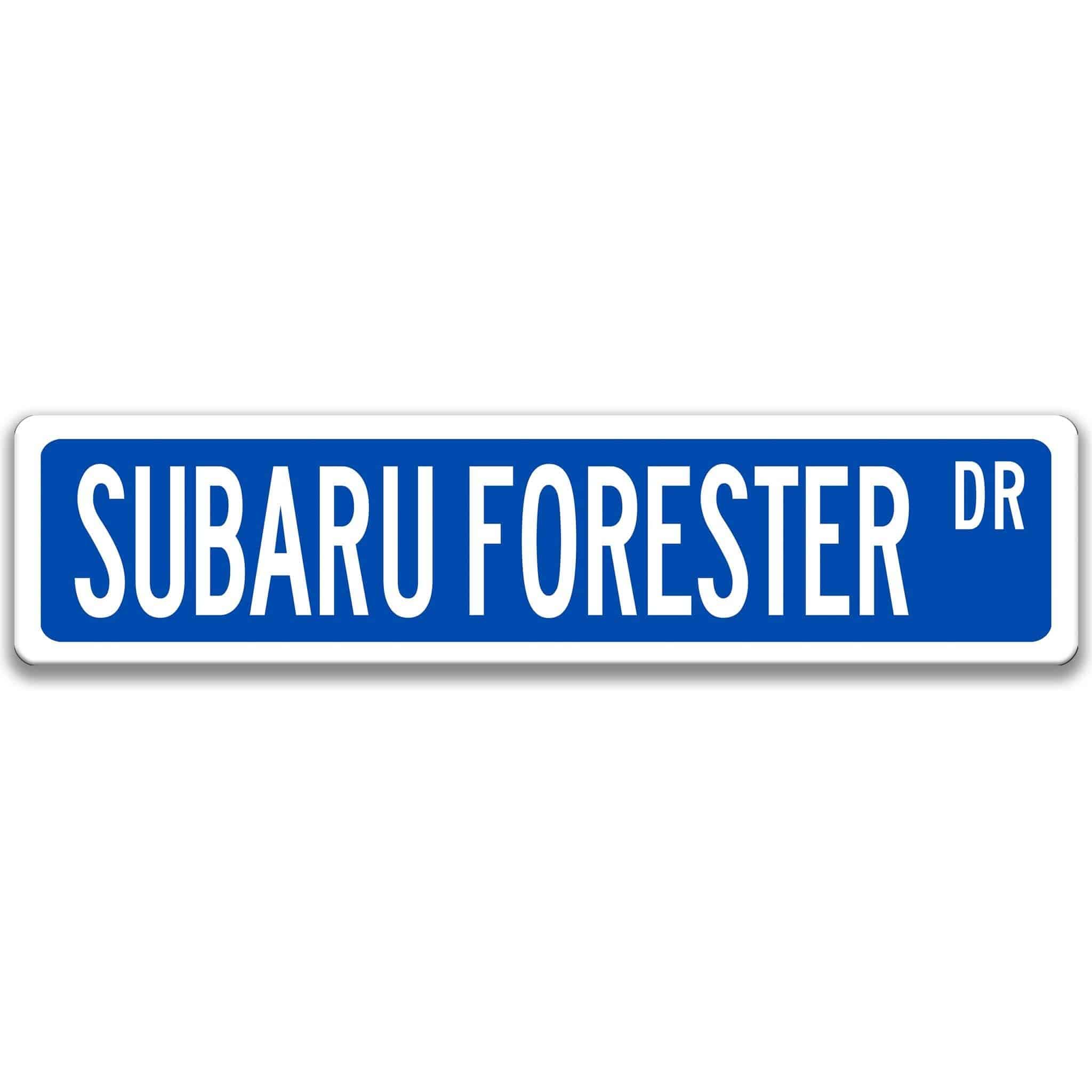 Subaru Forester Metal Street Sign