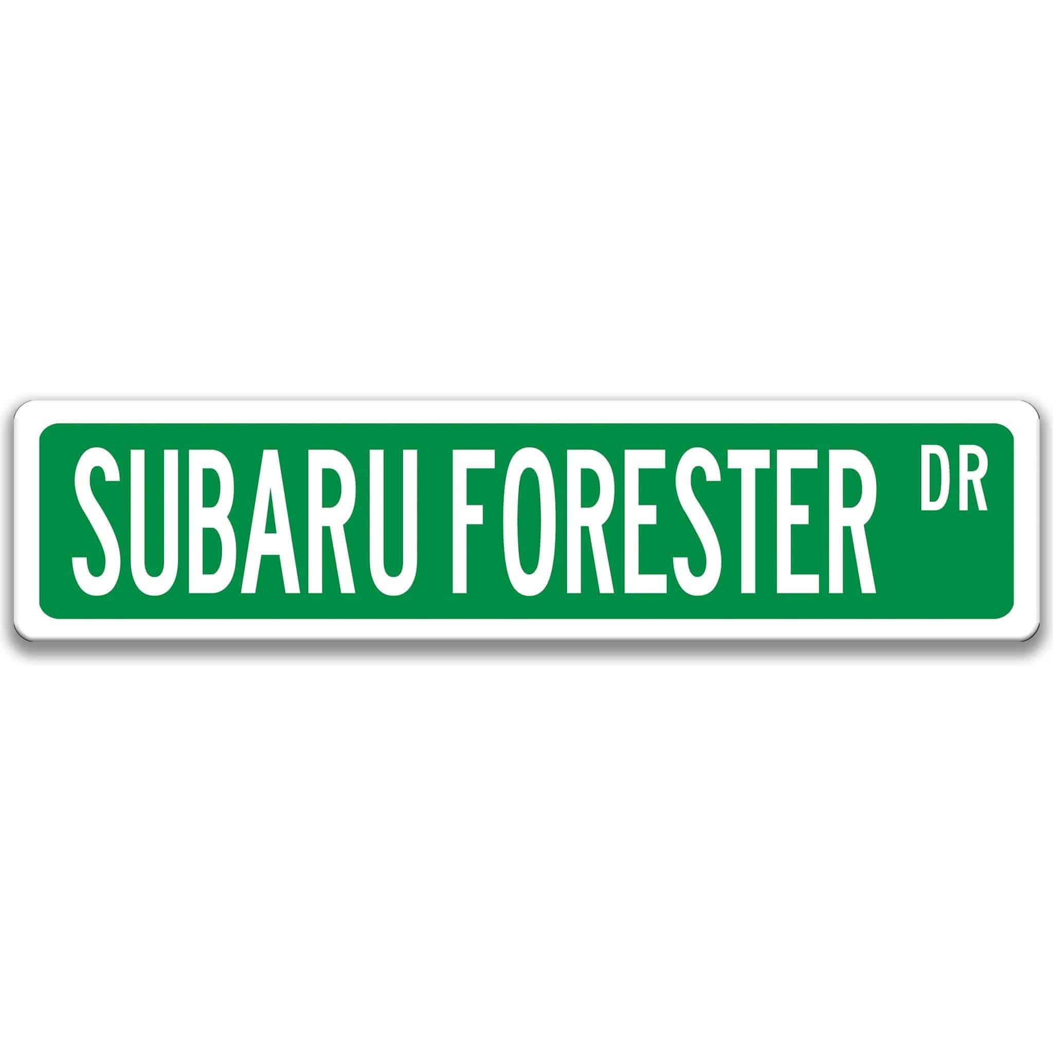 Subaru Forester Metal Street Sign