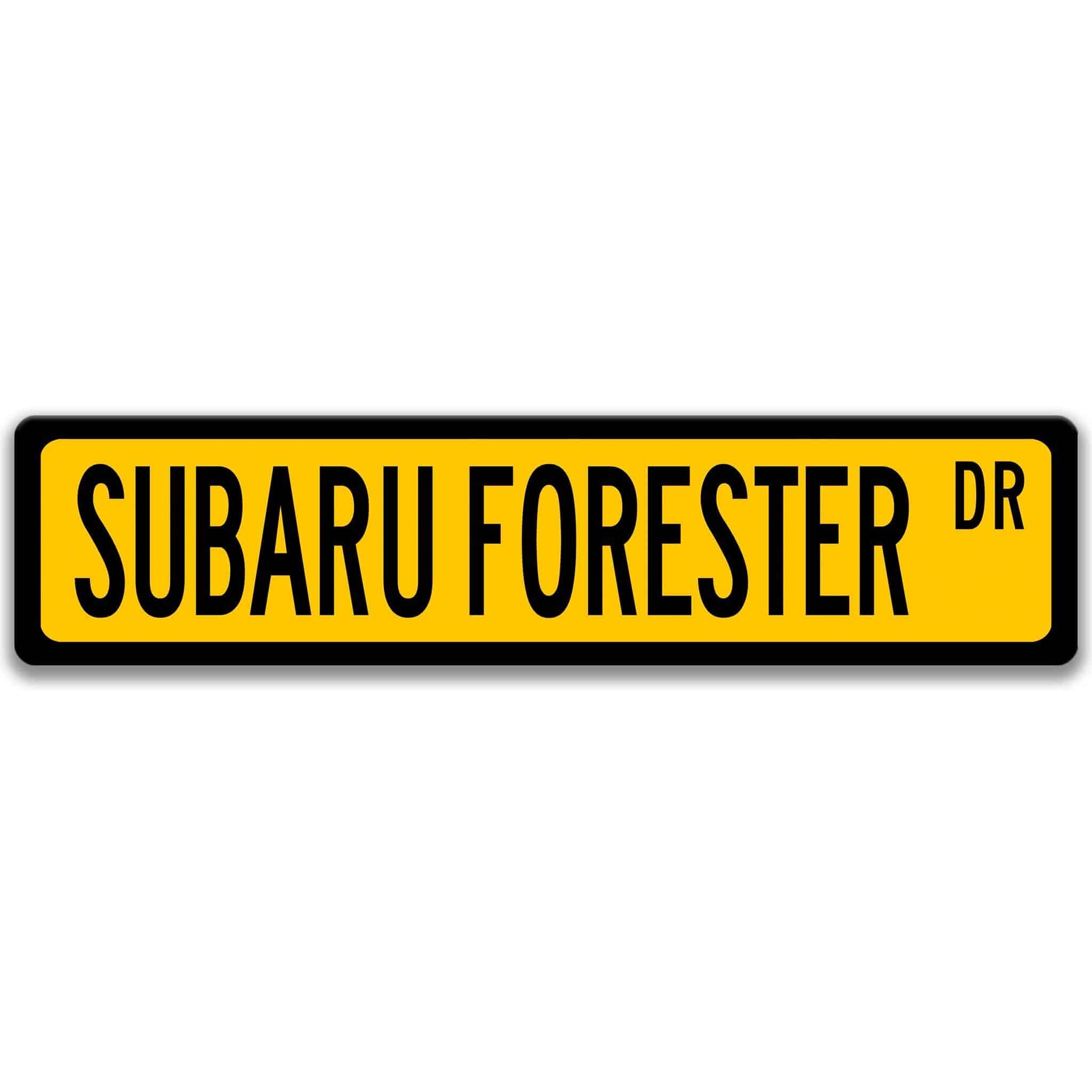 Subaru Forester Metal Street Sign