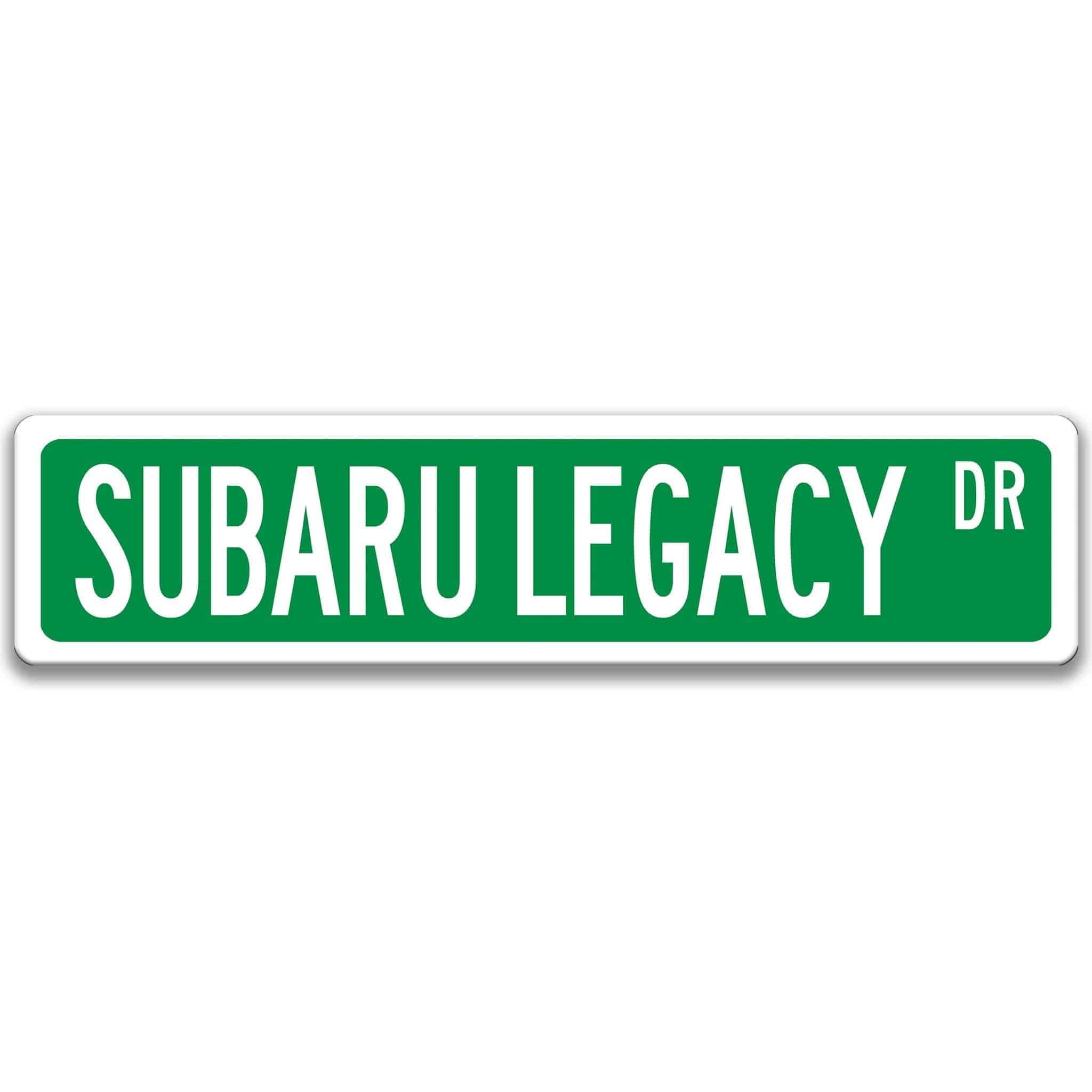 Subaru Legacy Metal Street Sign