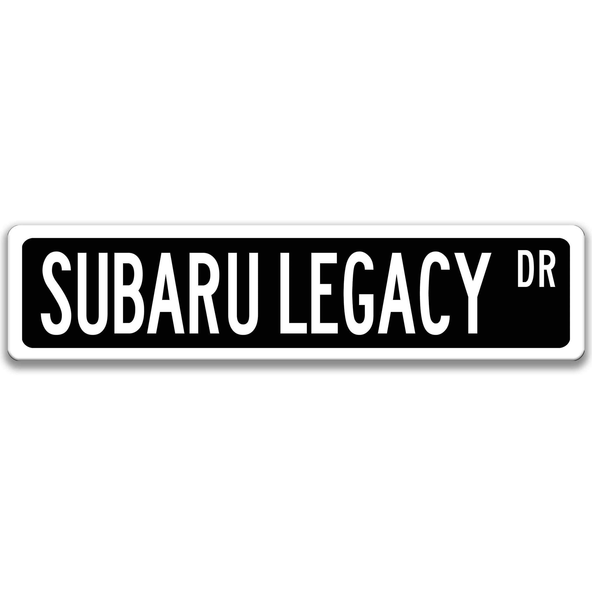 Subaru Legacy Metal Street Sign