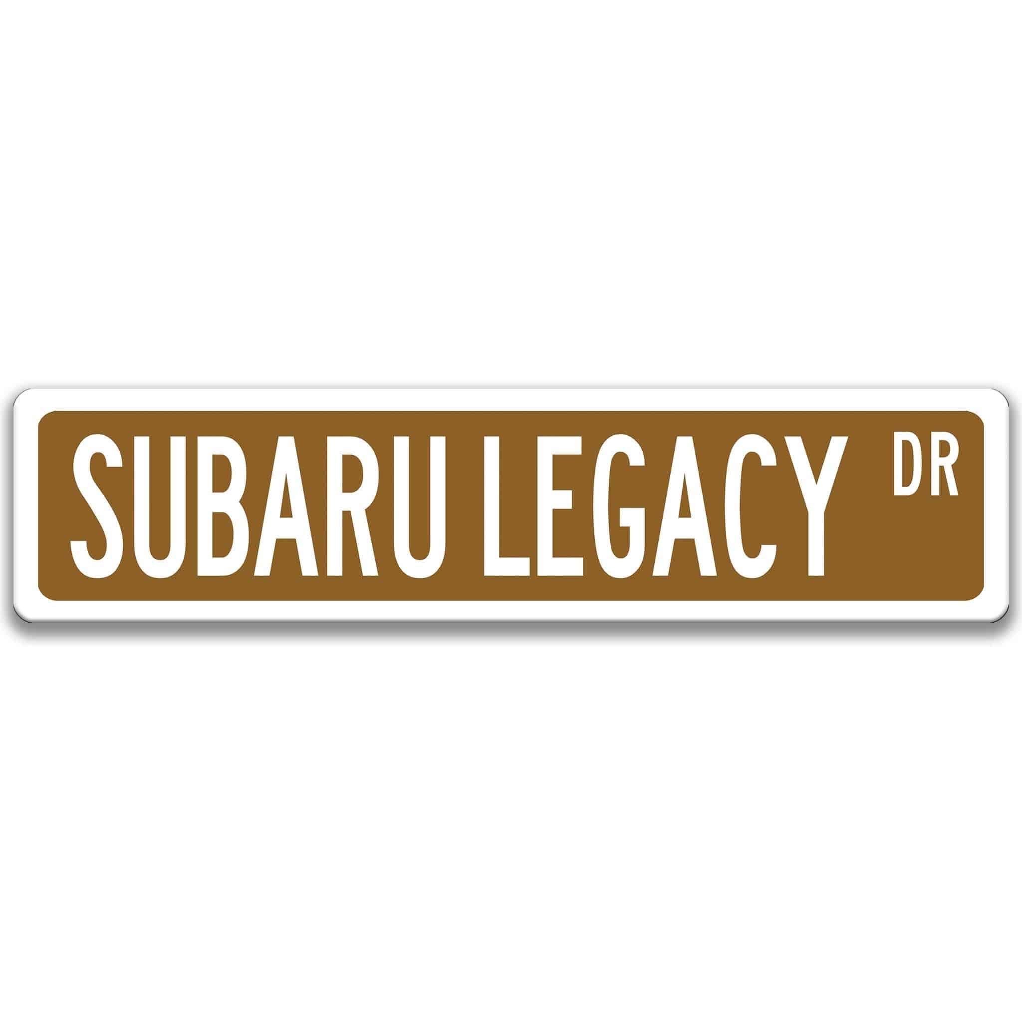 Subaru Legacy Metal Street Sign