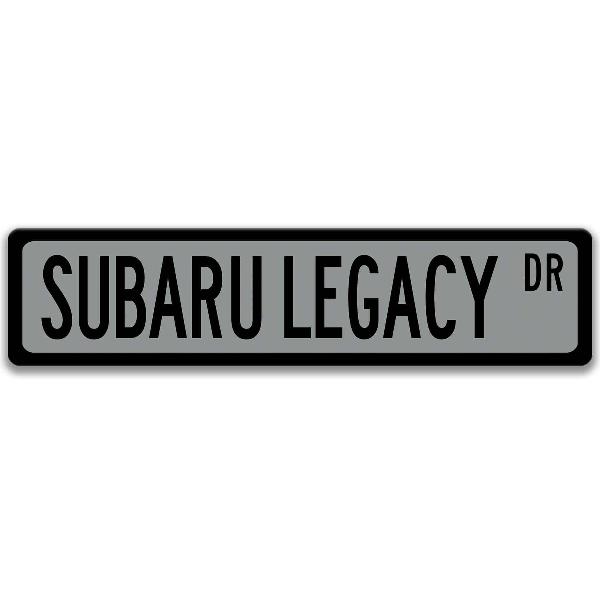 Subaru Legacy Metal Street Sign