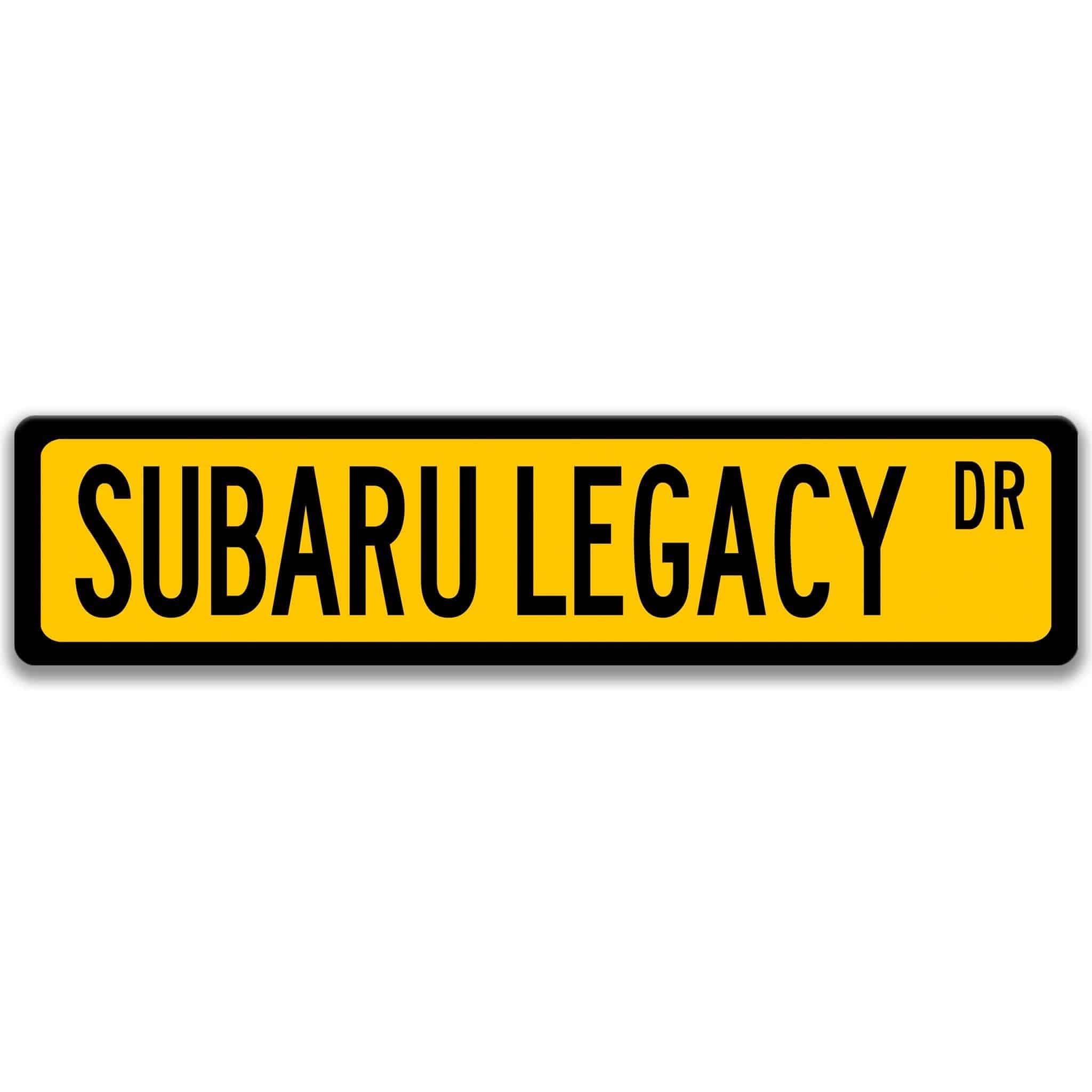 Subaru Legacy Metal Street Sign