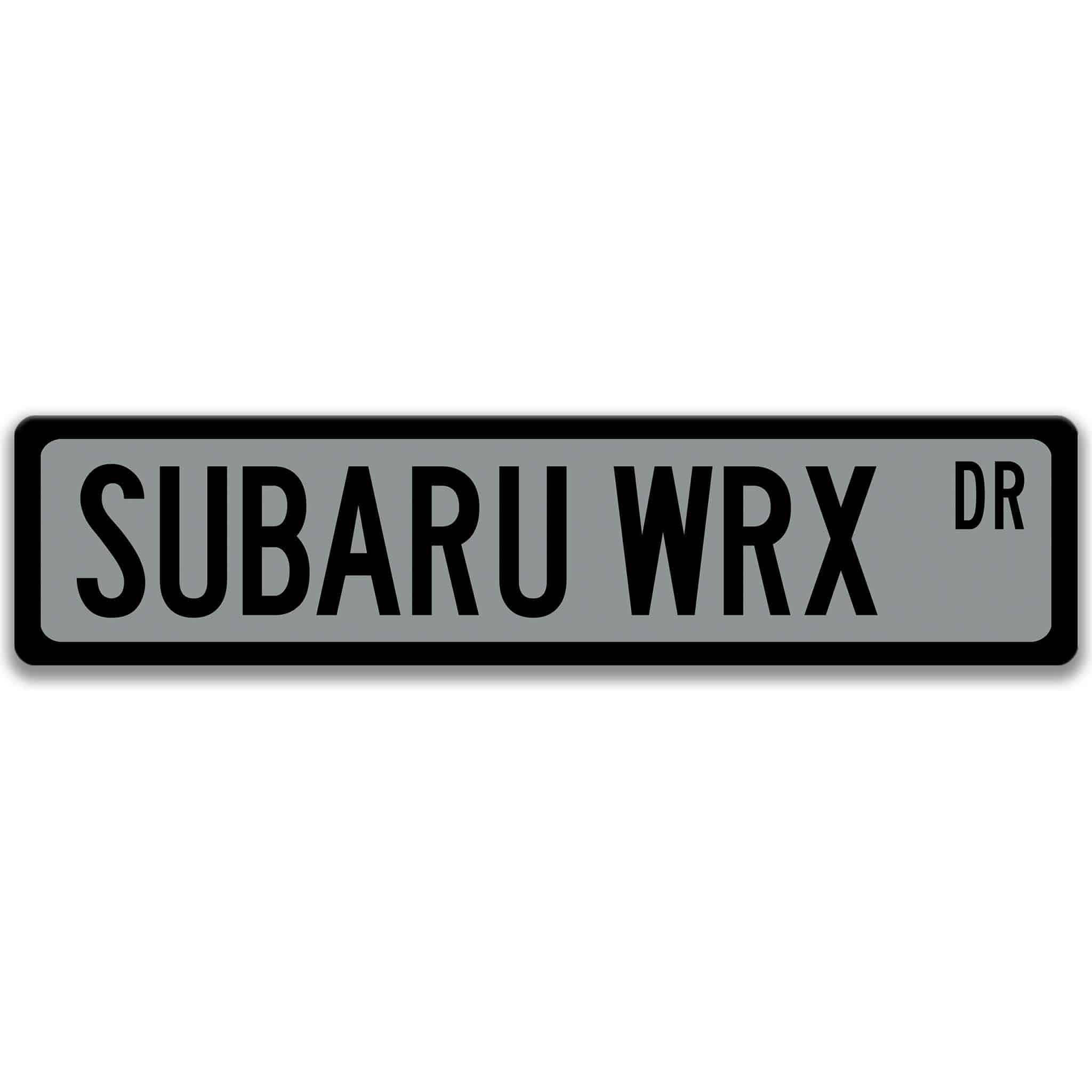 Subaru WRX Metal Street Sign