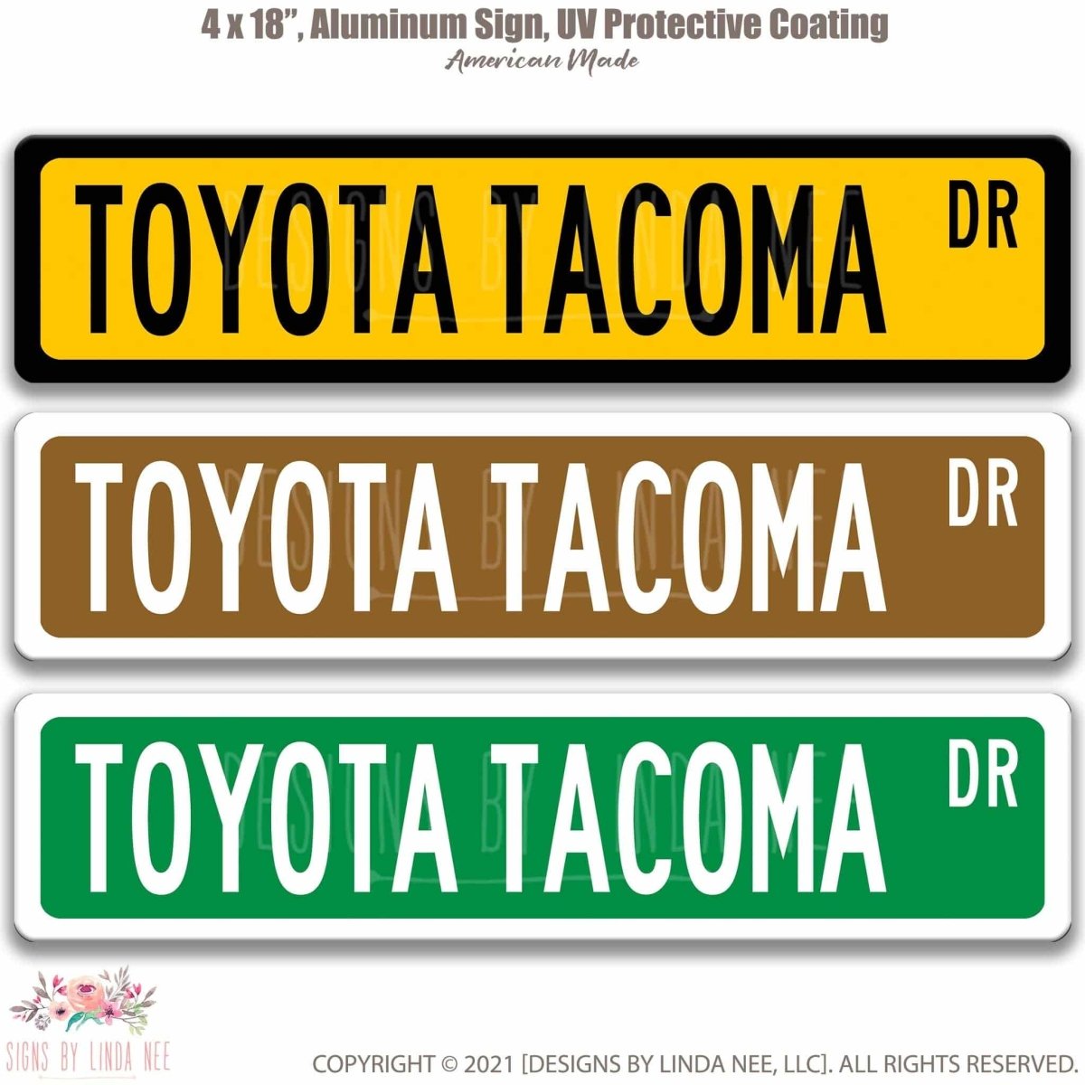 Saraheve Targa Divertente "Tacoma Parking Only" In Alluminio - 20x30 Cm - Vintage, Per Officina O Garage