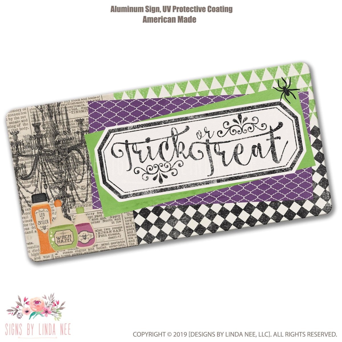 Trick or Treat Witch Sign
