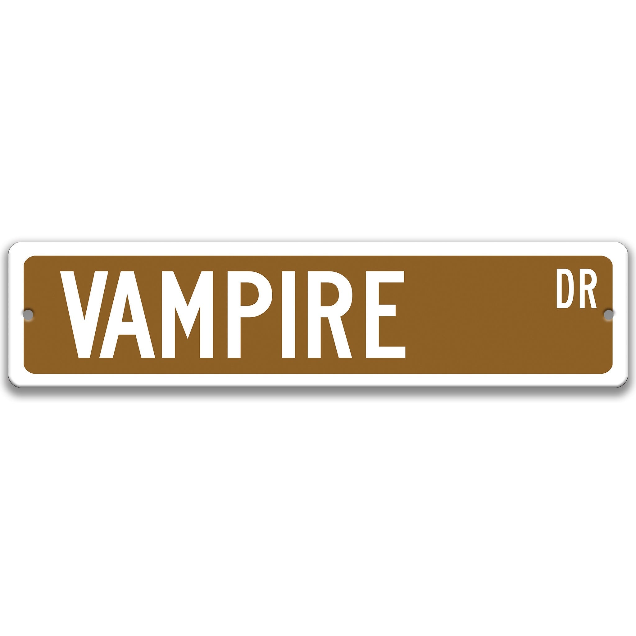 Vampire Metal Street Sign