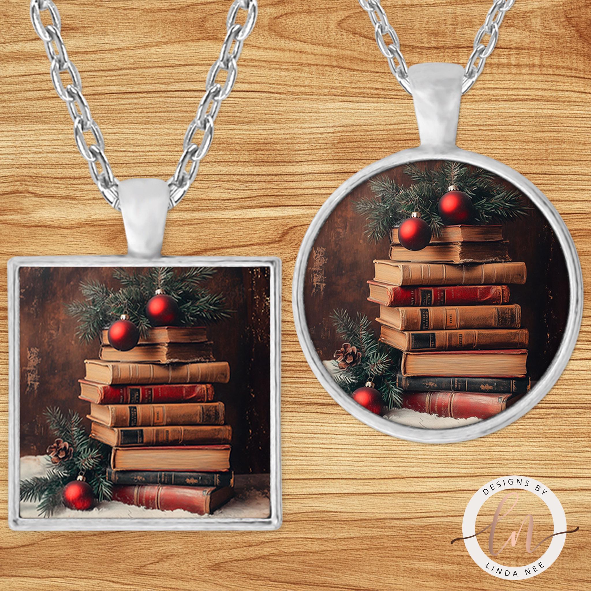 Vintage Book Necklace - Christmas Gift for Book Loversgifts