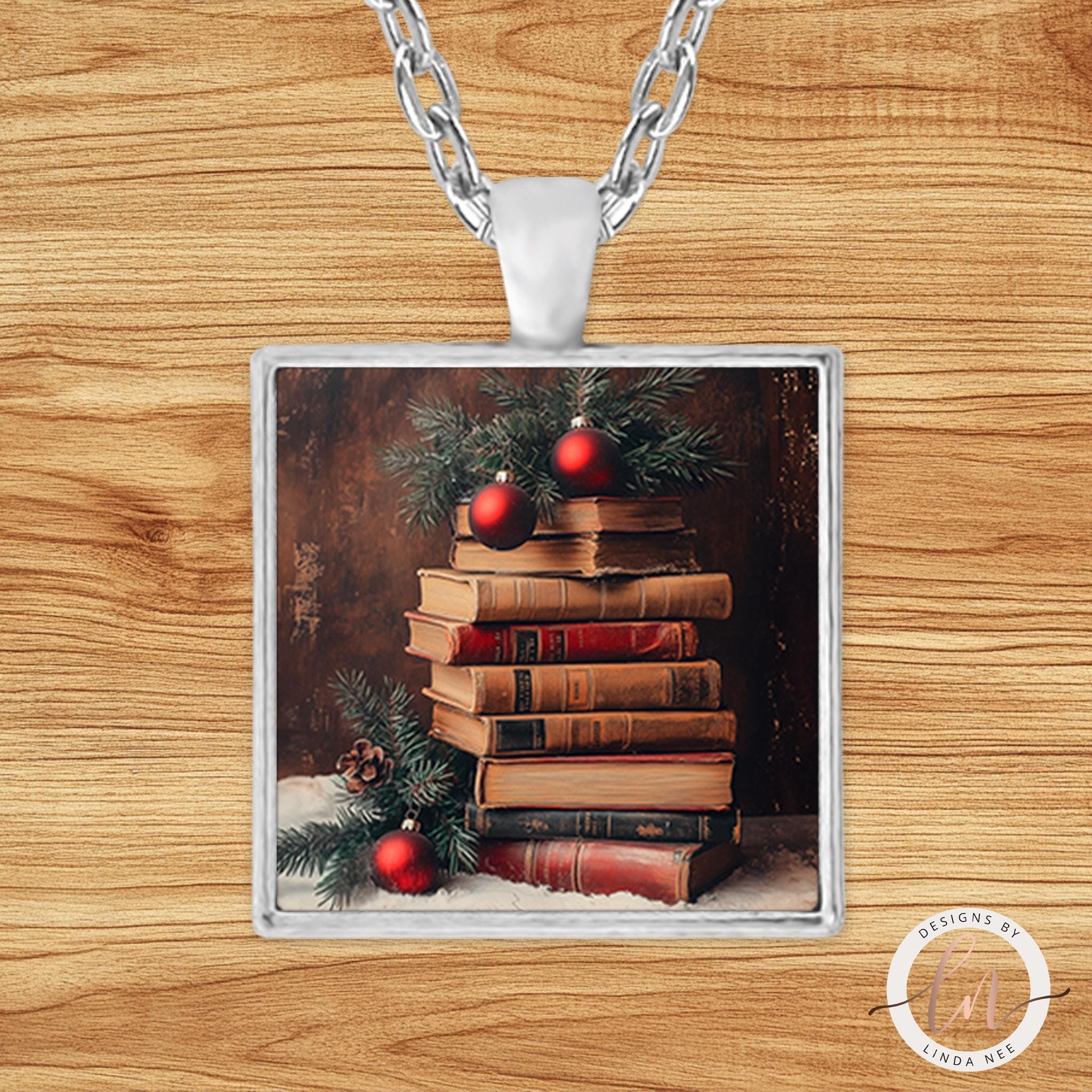 Vintage Book Necklace - Christmas Gift for Book Loversgifts