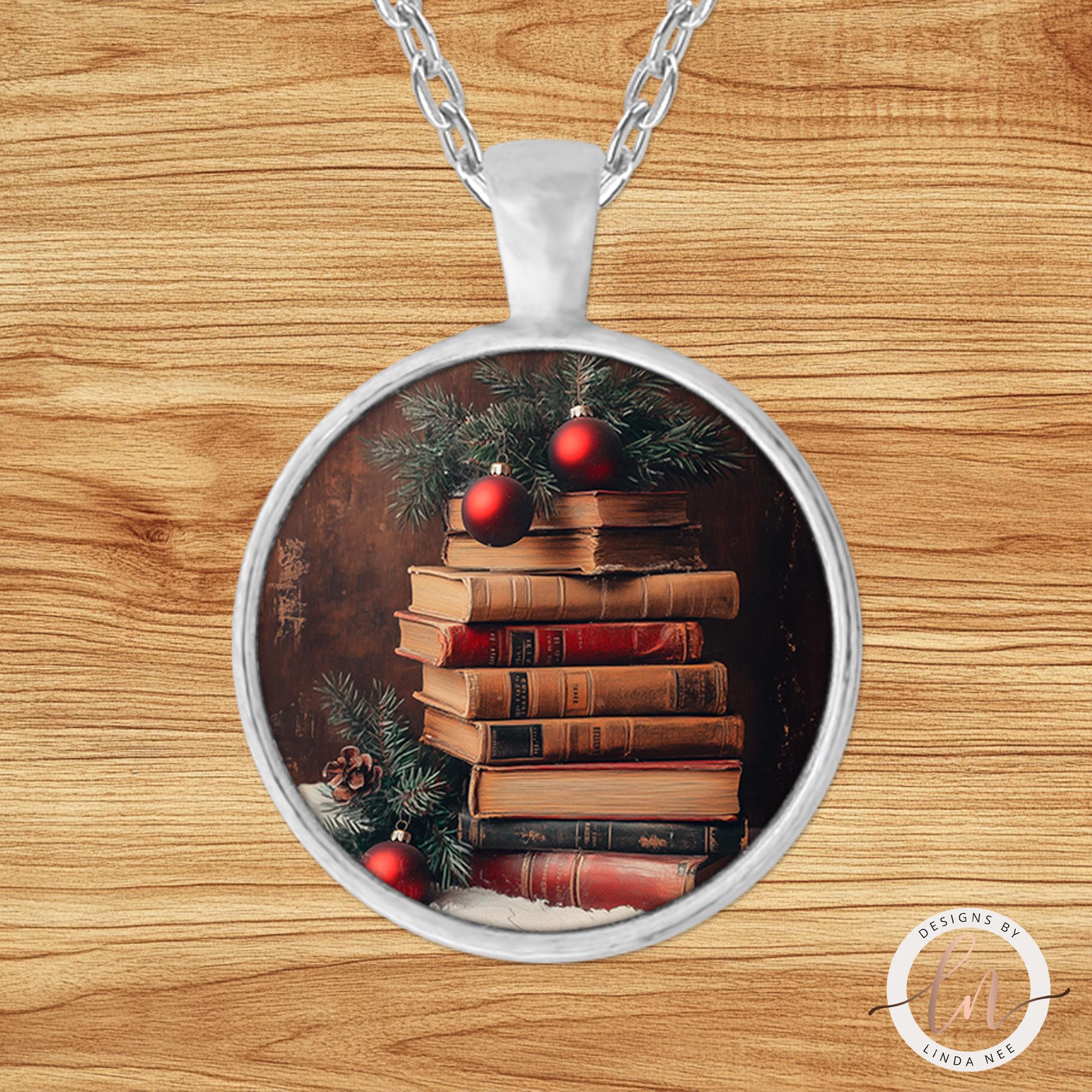 Vintage Book Necklace - Christmas Gift for Book Loversgifts