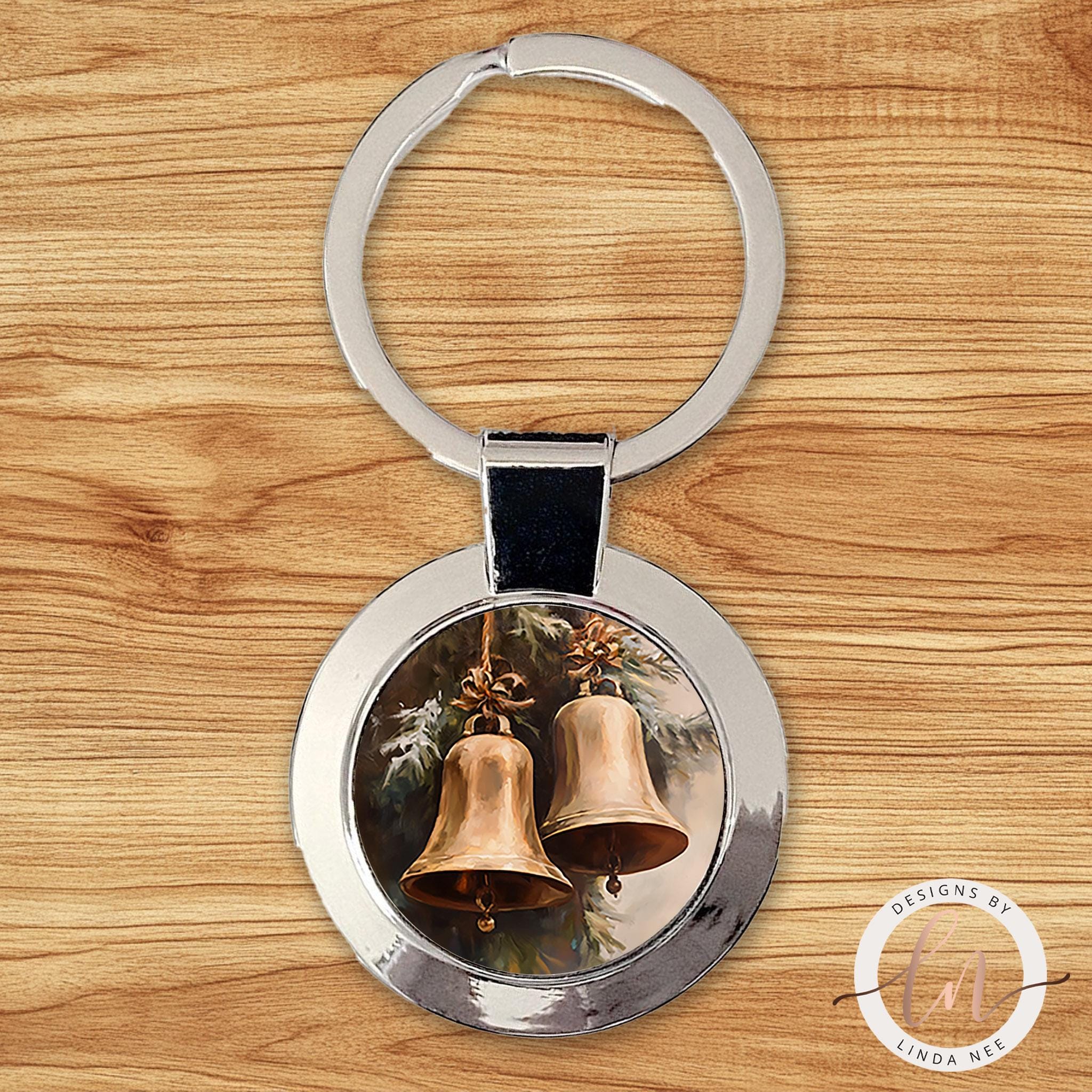 Vintage Christmas Bells Necklace - Holiday Music Pendantgifts