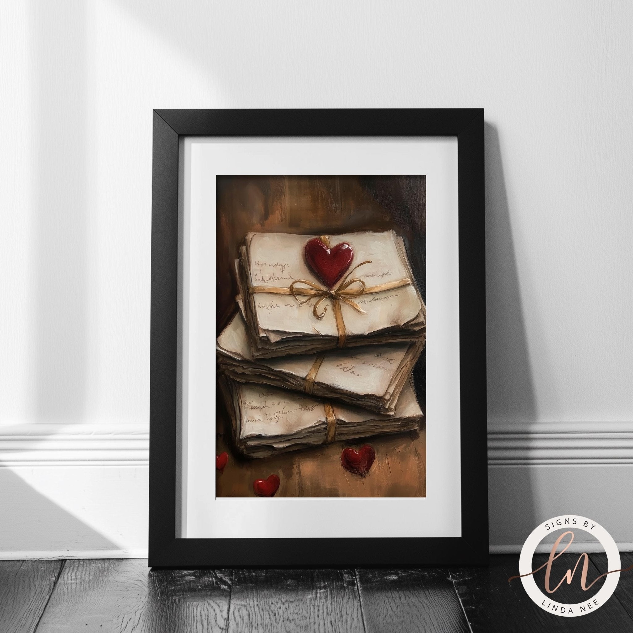 Vintage Love Letters Art