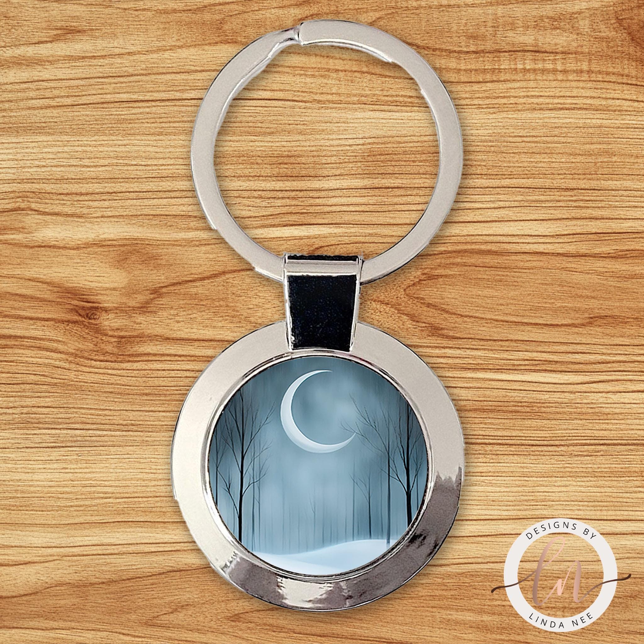 Winter Solstice Moon Necklace - Peaceful Snow Moon Pendantgifts