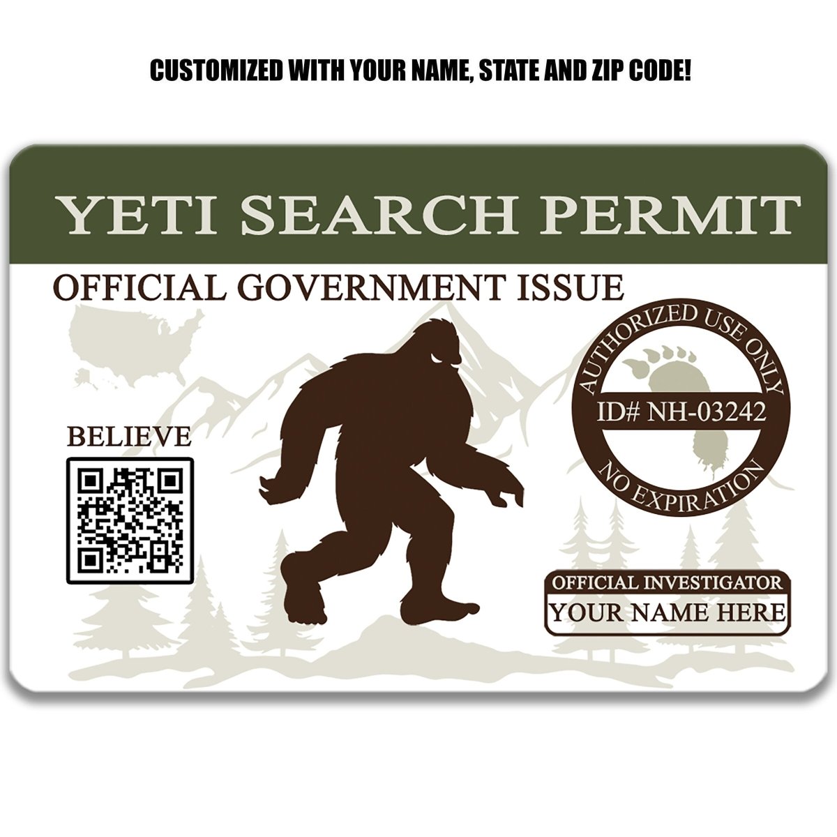 Yeti Search Permit