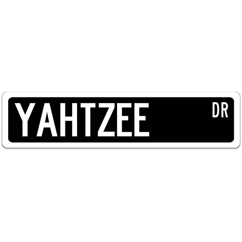 Yahtzee Street Sign