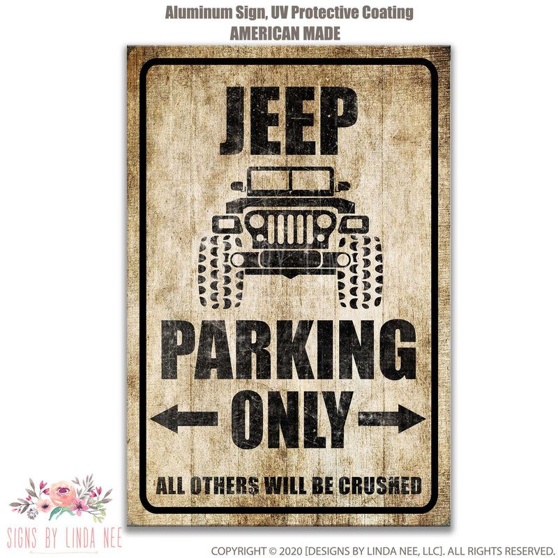 Jeep Parking Sign